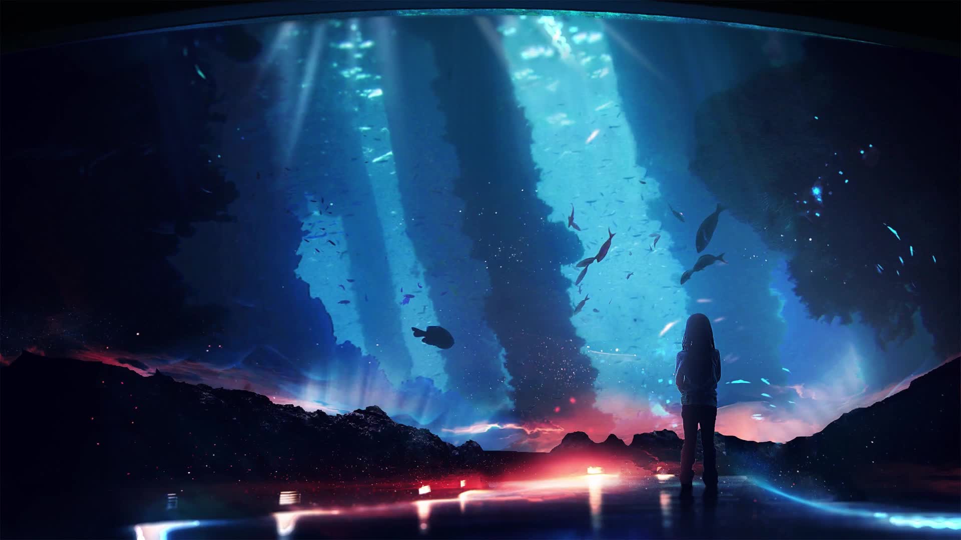 Aquatic Landscape Aquarium Live Wallpaper