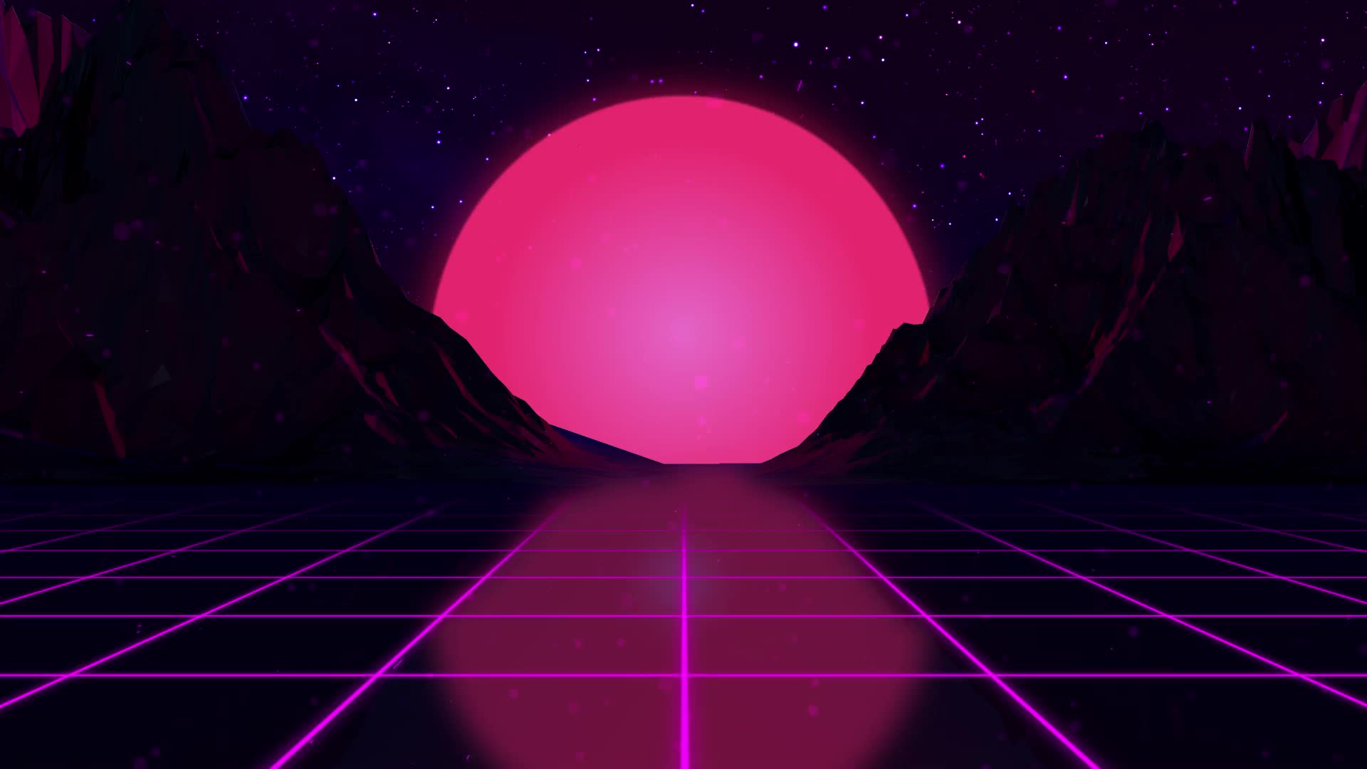 Neon Sunset Live Wallpaper