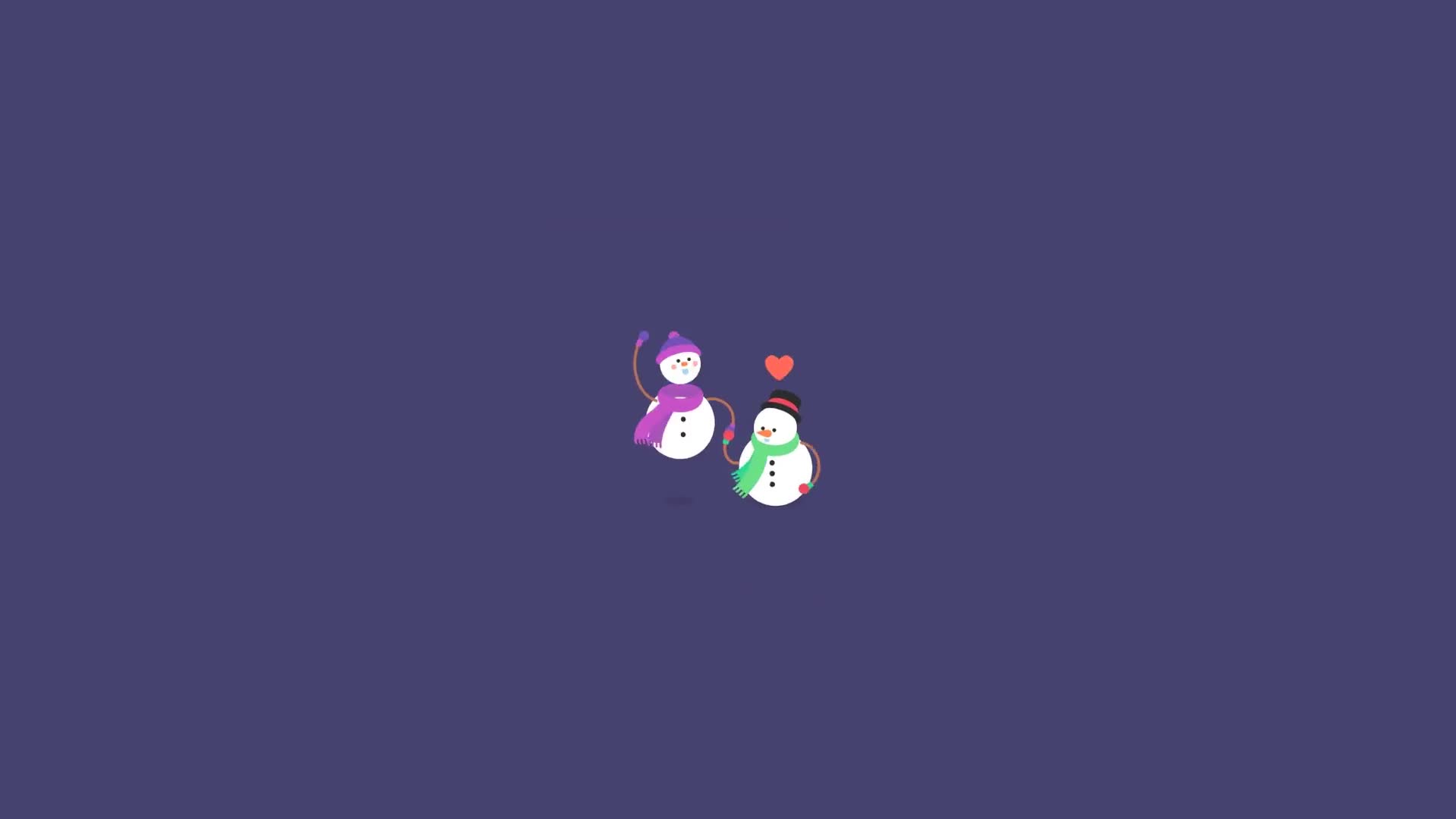 Winter Snowman Love Live Wallpaper