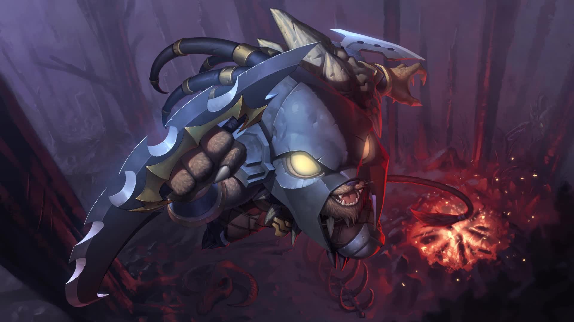 Legue Of Legends Baby Rengar Live Wallpaper