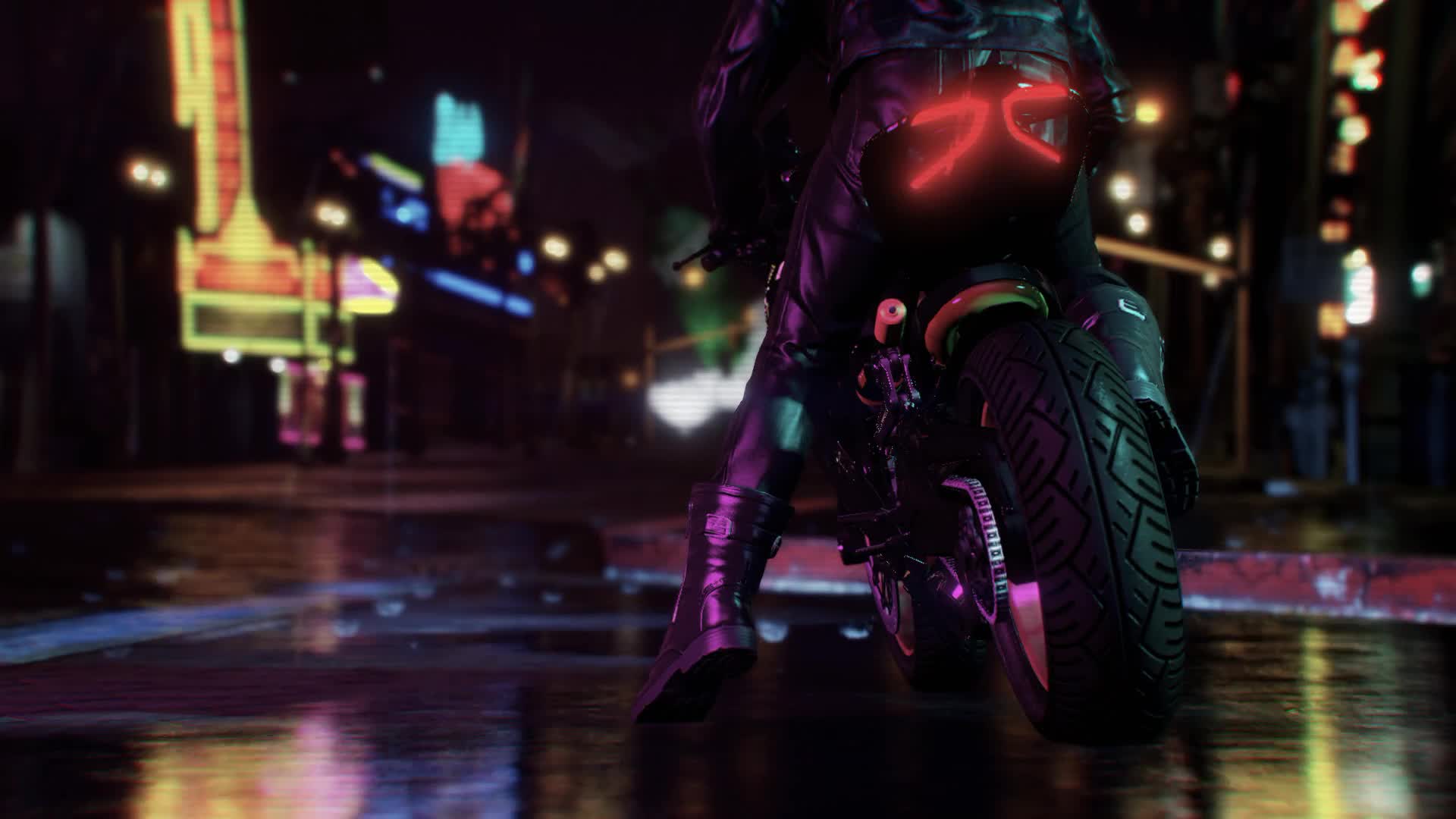 Motorcycle Midnight Drive HD Live Wallpaper