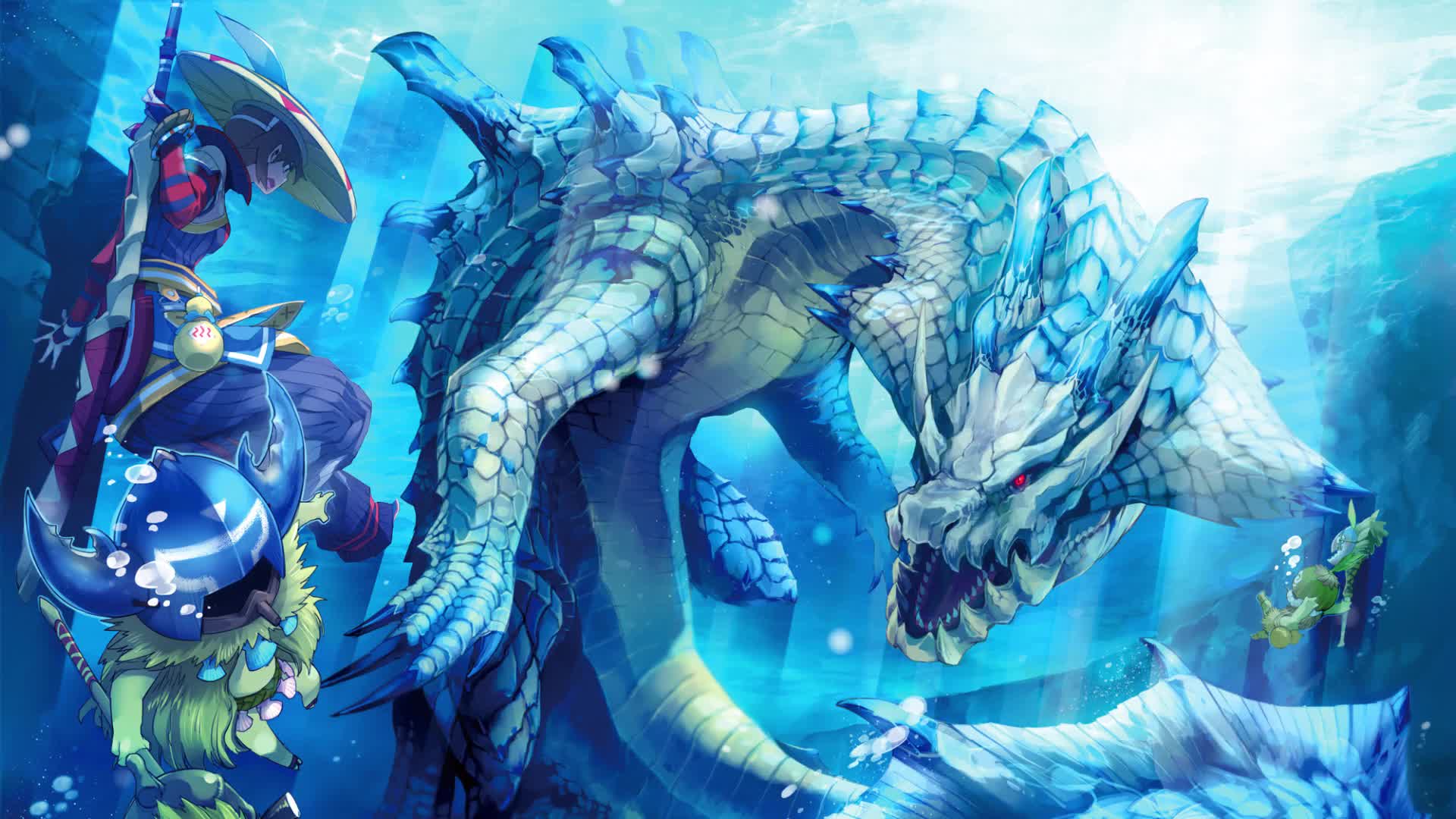 Monster Hunter Blue Live Wallpaper