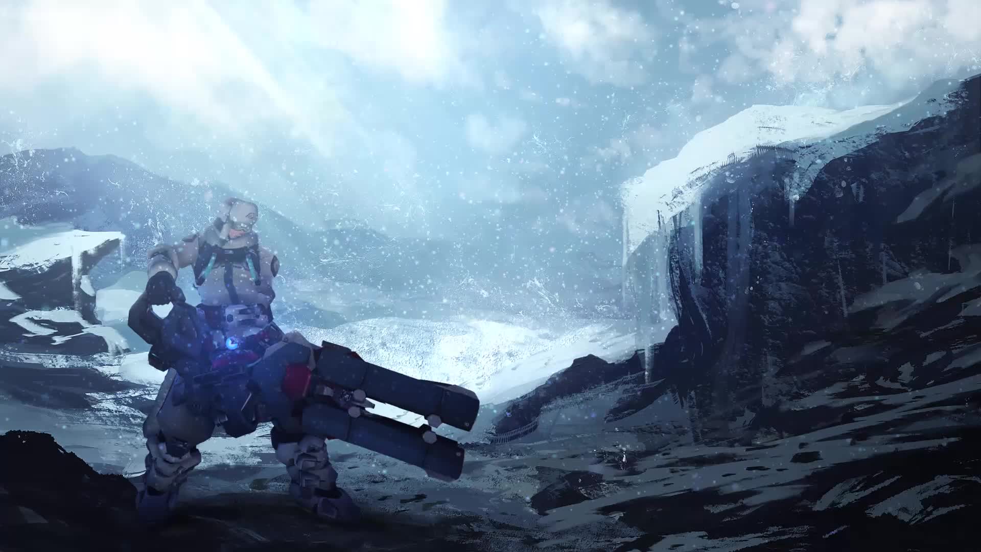 Zarya In The Snow Live Wallpaper