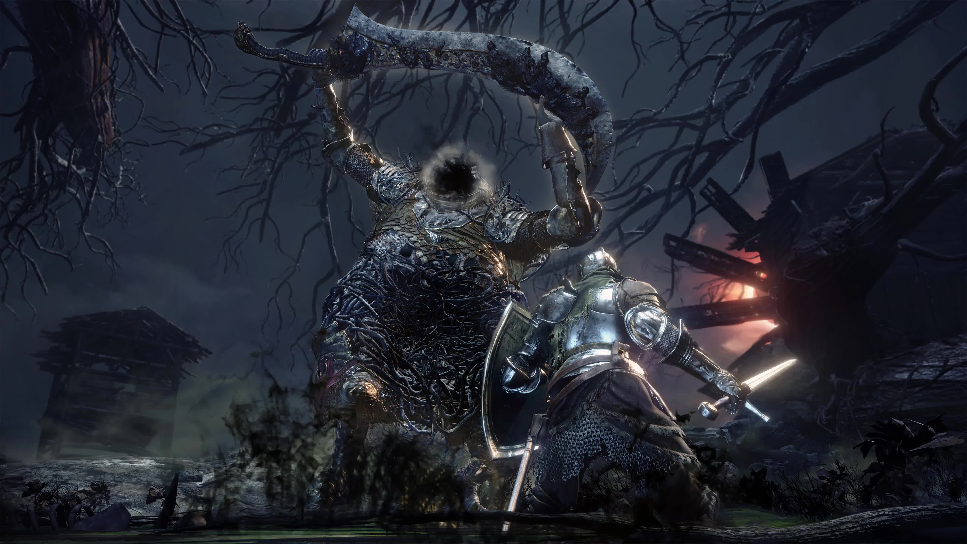 Dark  Souls  Boss  Midnight  4K  Live  Wallpaper
