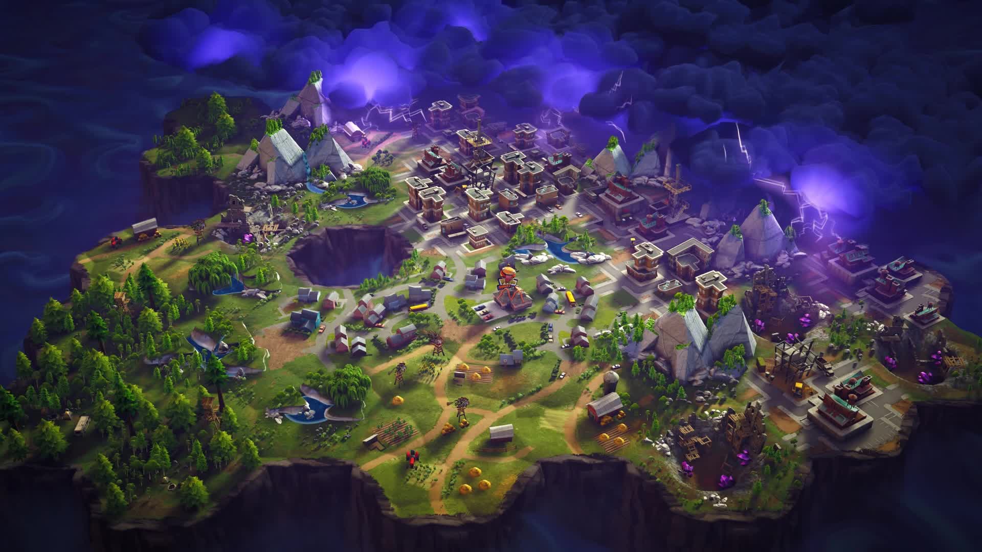 Fortnite  Map  Storm  Live  Wallpaper