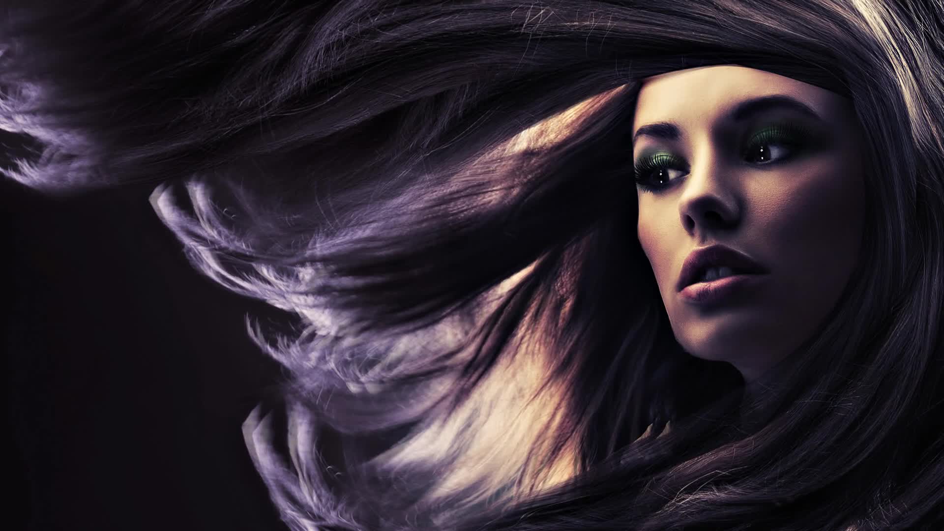 Beautiful  Babe  Face  Hairs  Live  Wallpaper