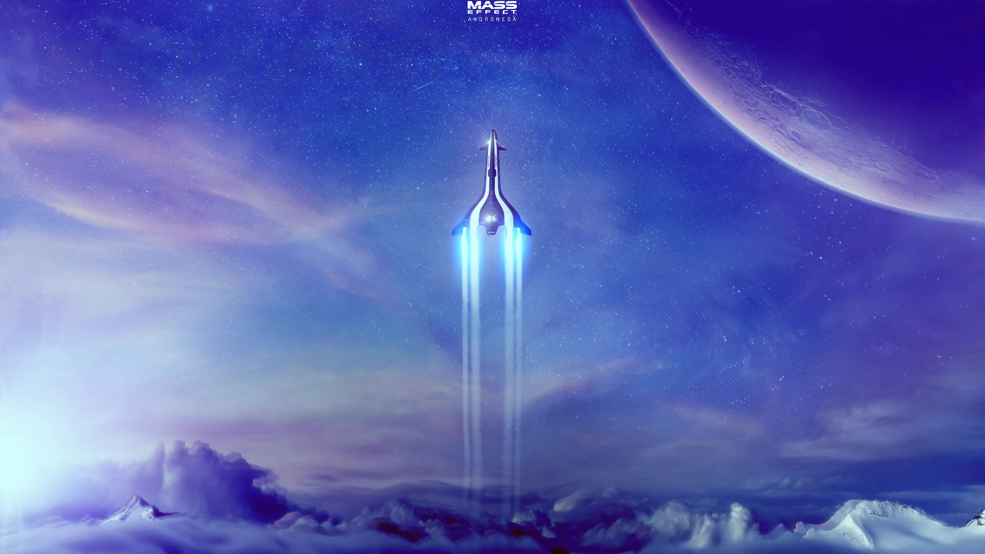 Mass  Effect  Andromeda  Spaceship  4K  Live  Wallpaper