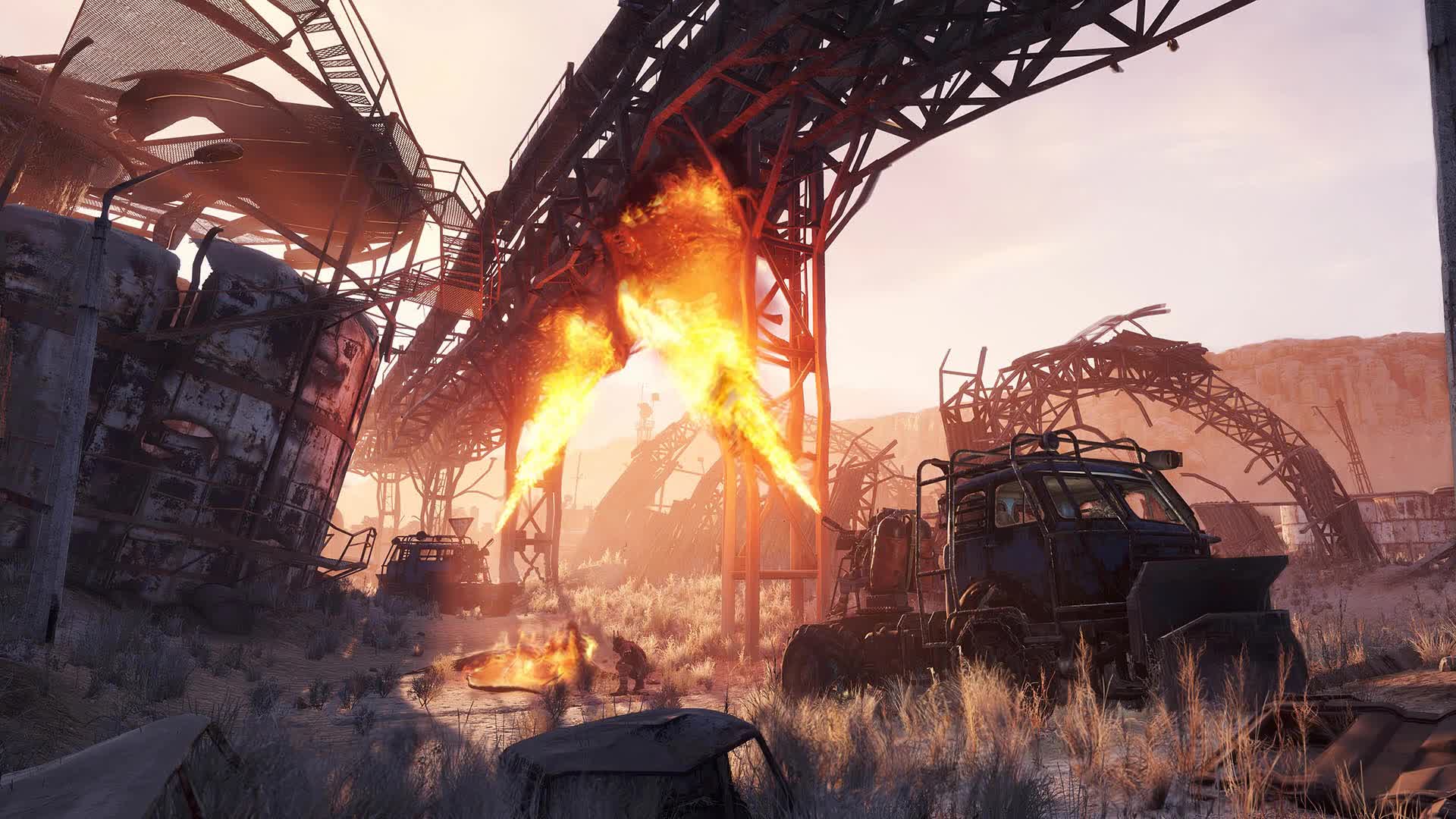 Metro  Exodus  Flame  The  Caspian  Live  Wallpaper