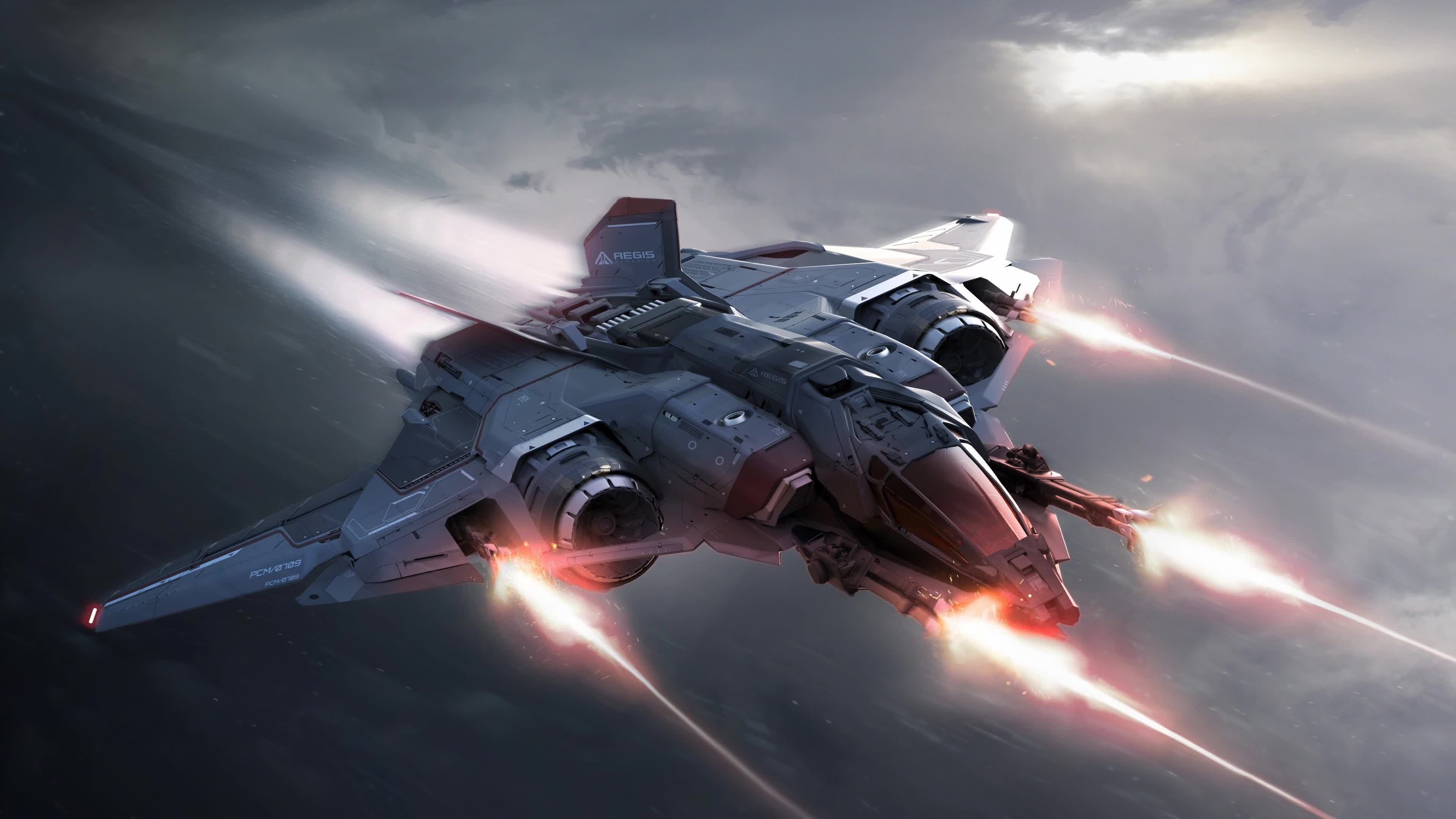 Star  Citizen  Spaceship  4K  Live  Wallpaper