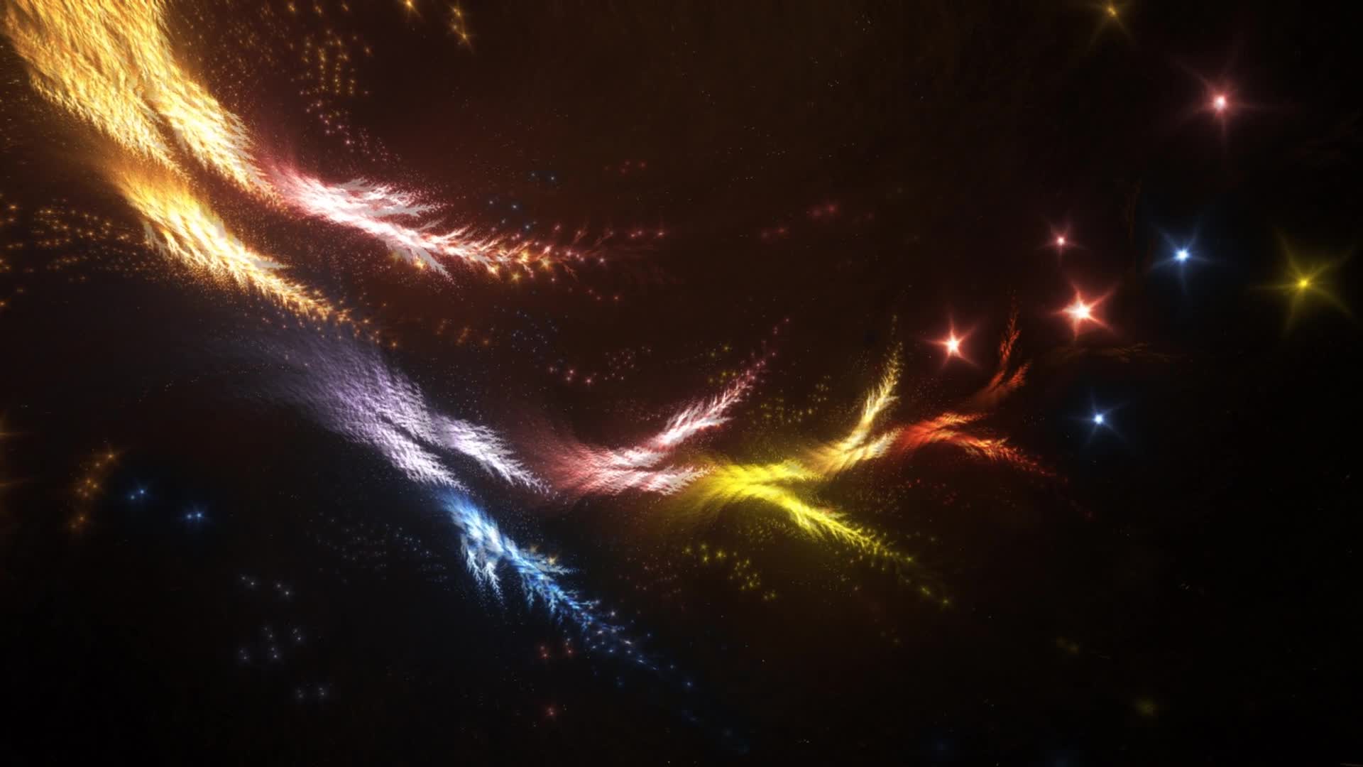Abstract  Colorful  Birth  Of  Stars  Galaxy  Live  Wallpaper