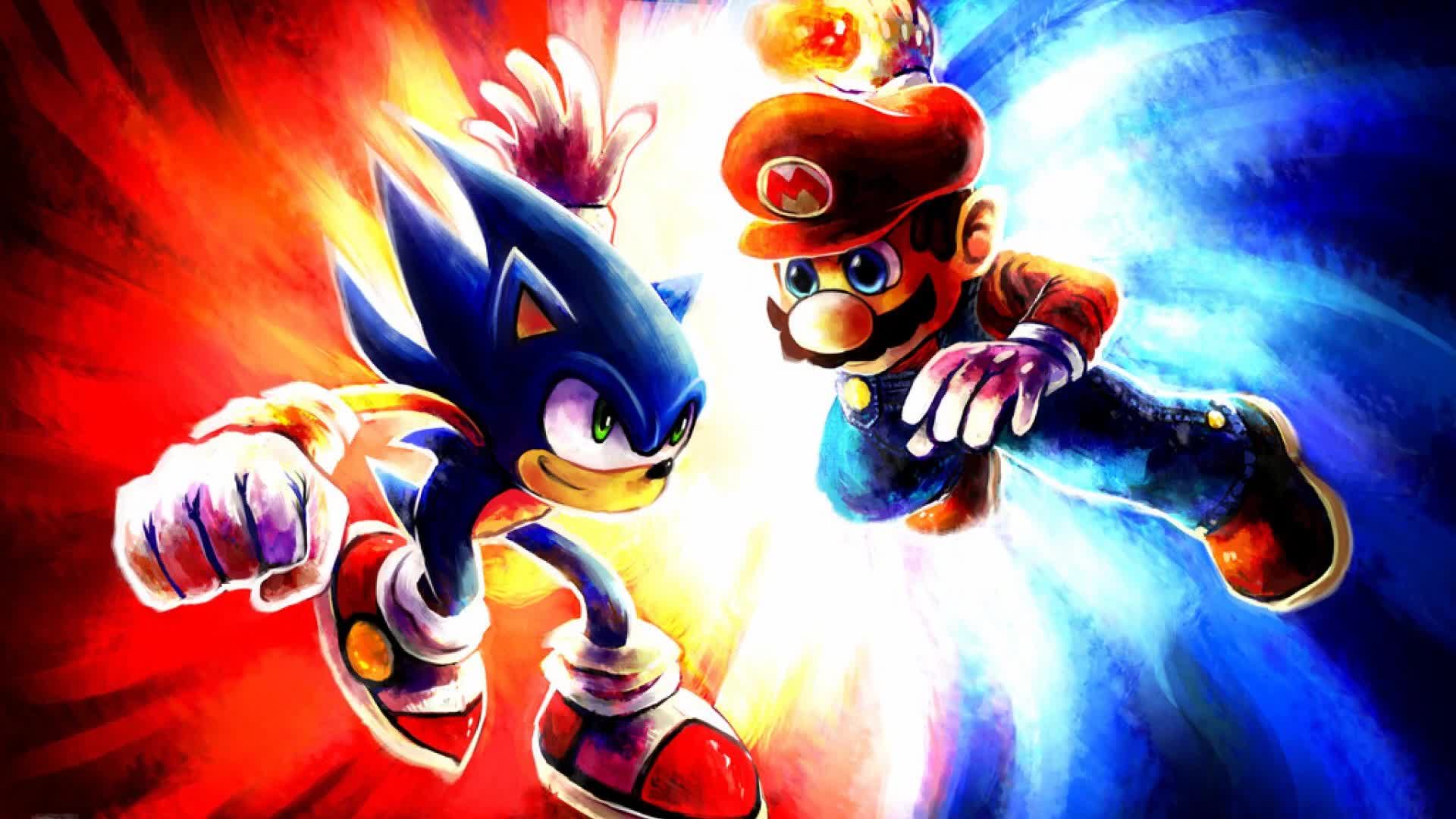 Sonic  Mario  Artwork  Live  Wallpaper