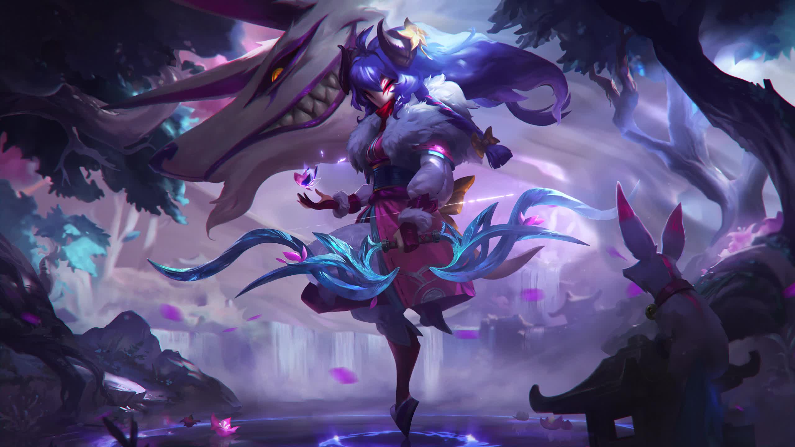 League of Legends Spirit Blossom Kindred Animated Desktop