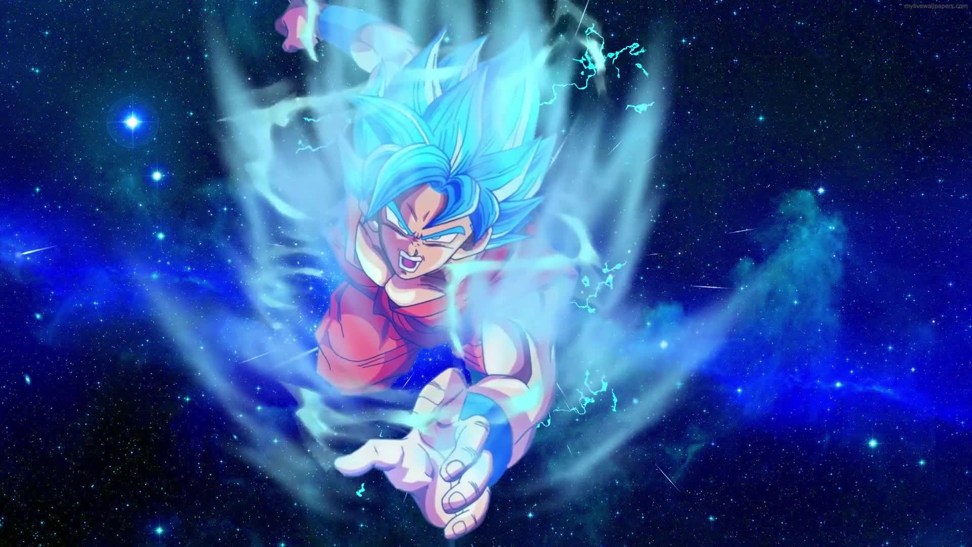 DBS Dragonball Goku Blue Animated Wallpaper Free