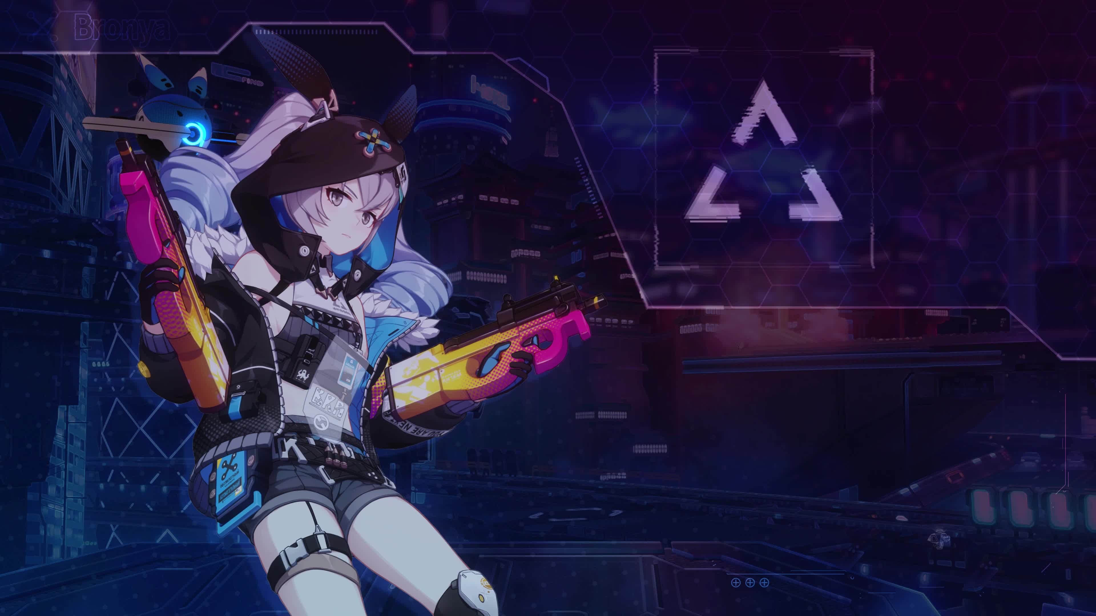 Anime Game Bronya Haxxor Bunny Honkai Impact 3 4K Live Wallpaper