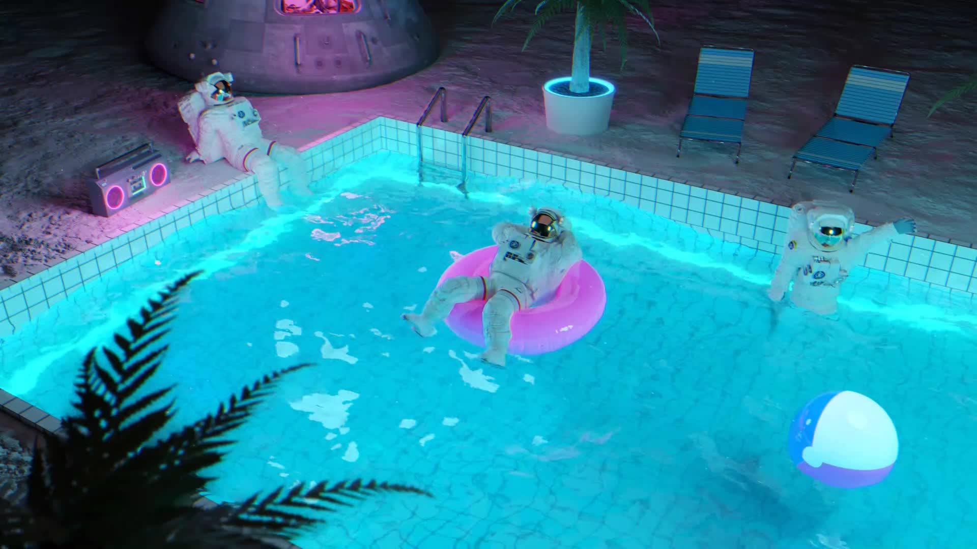 Moon Pool Animated Wallpaper