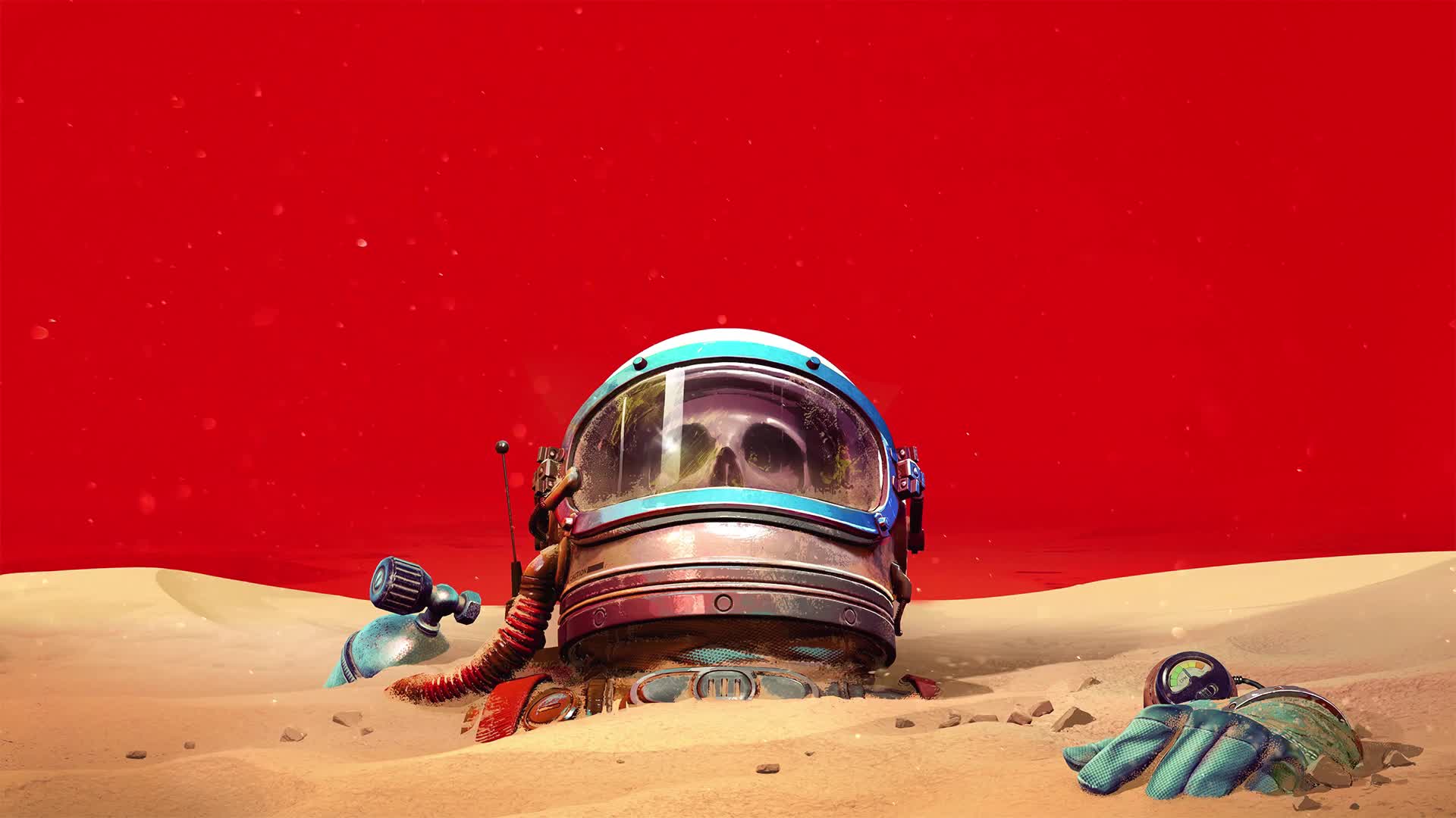 The Invincible Skull In Sand Dunes Live Wallpaper