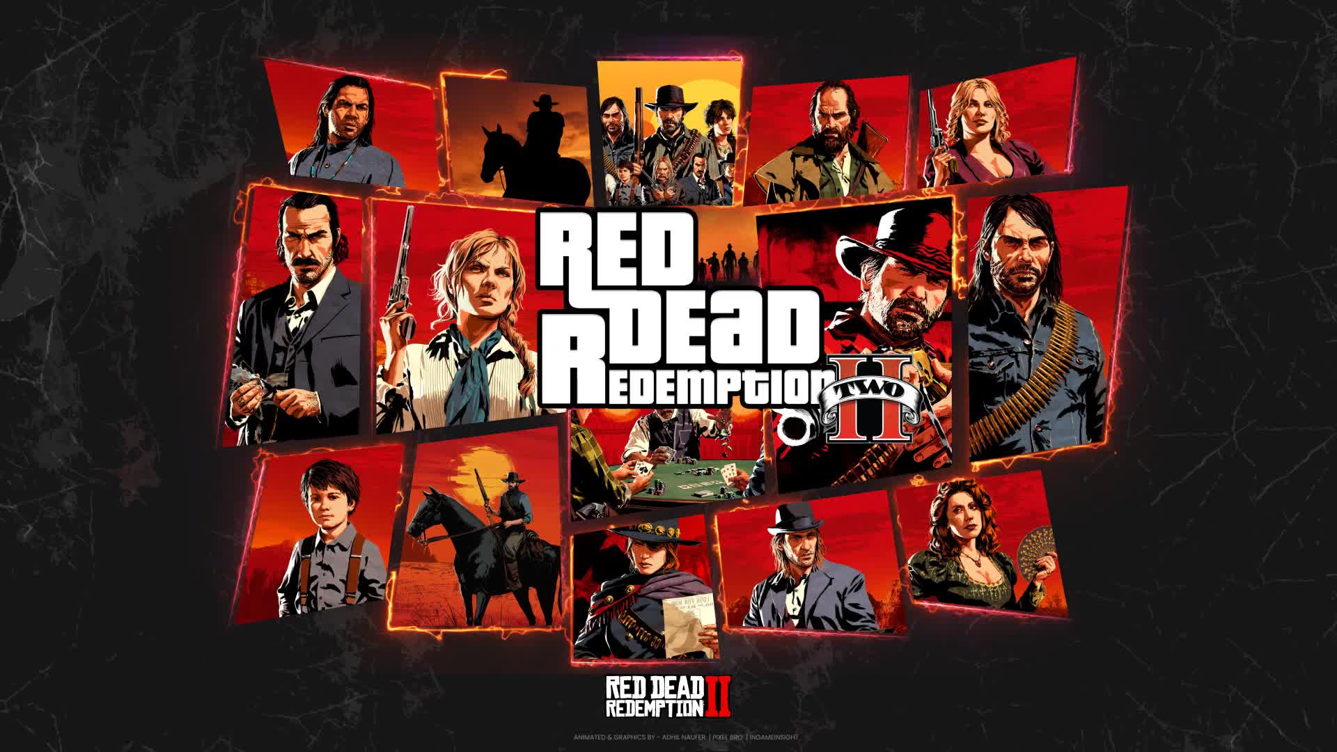 Red Dead Redemption Grid Live Wallpaper