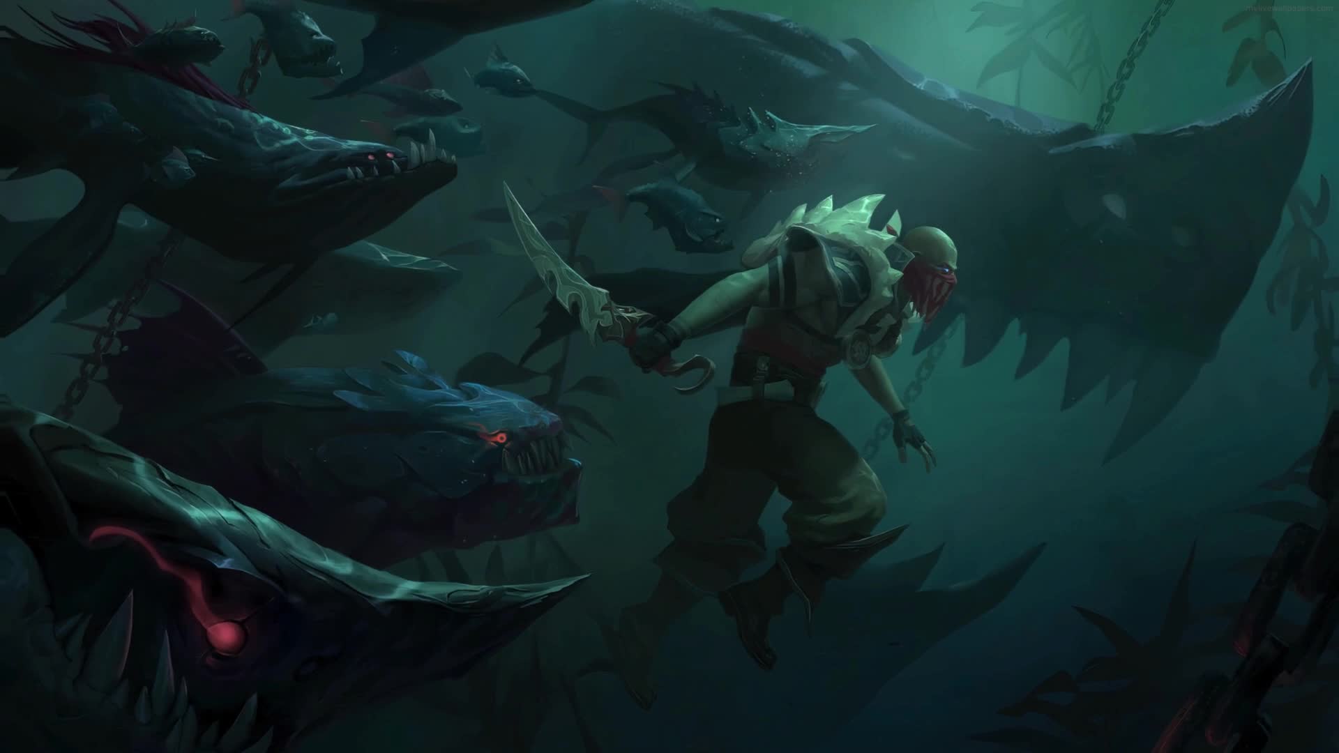 Pyke League of Legends Game Live Wallpaper