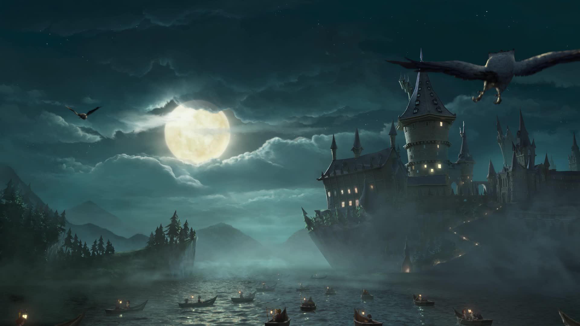 Harry Potter Hogwarts Wizardry Casle Live Wallpaper