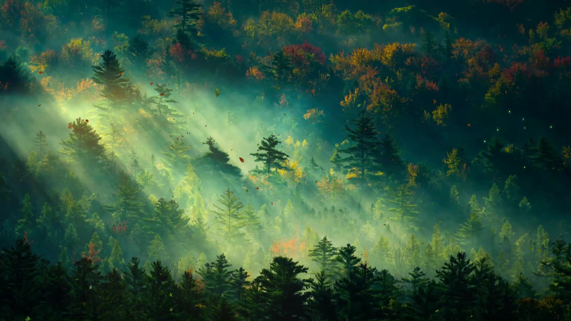 In he Early Morning Forest Live Wallpaper