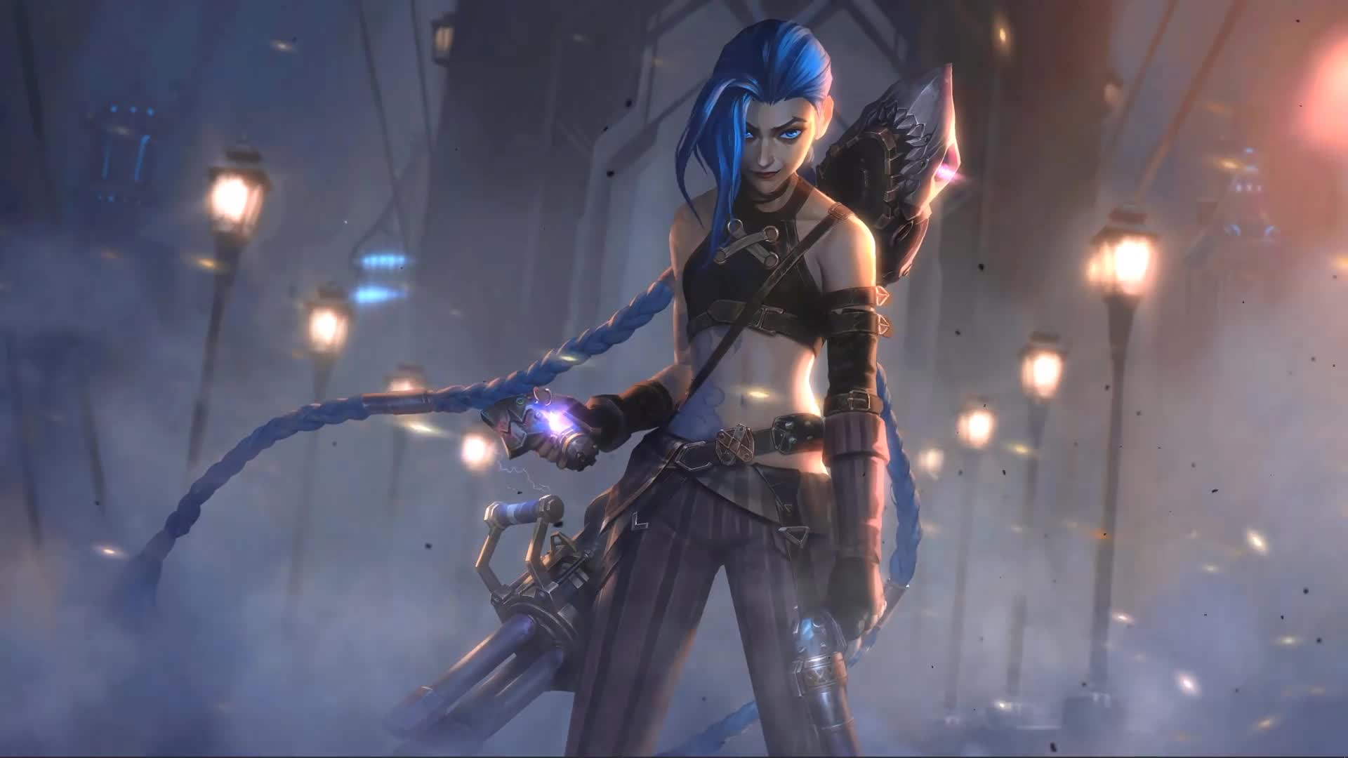 Netflix Arcane Jinx With Pistols Live Wallpaper