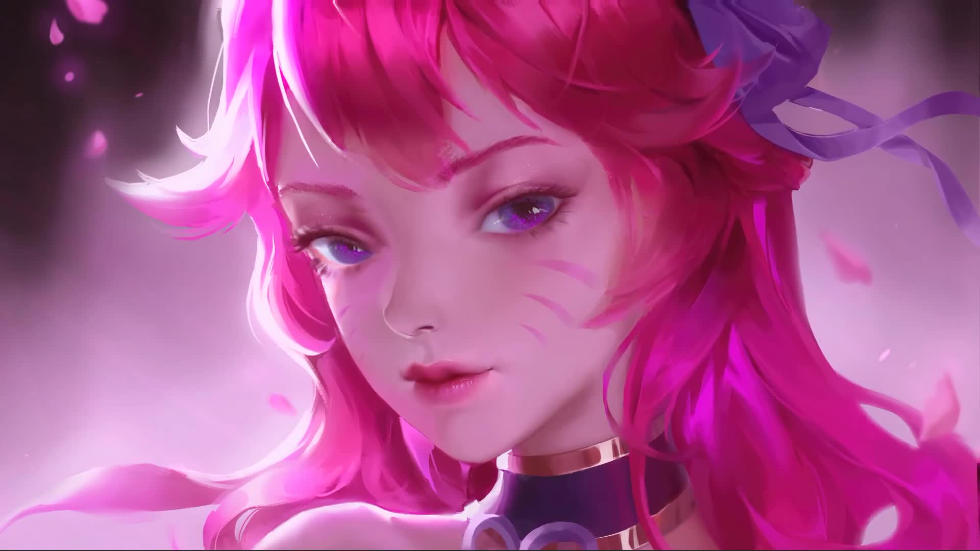 Lol Ahri Spirit Blossom Girl Live Wallpaper