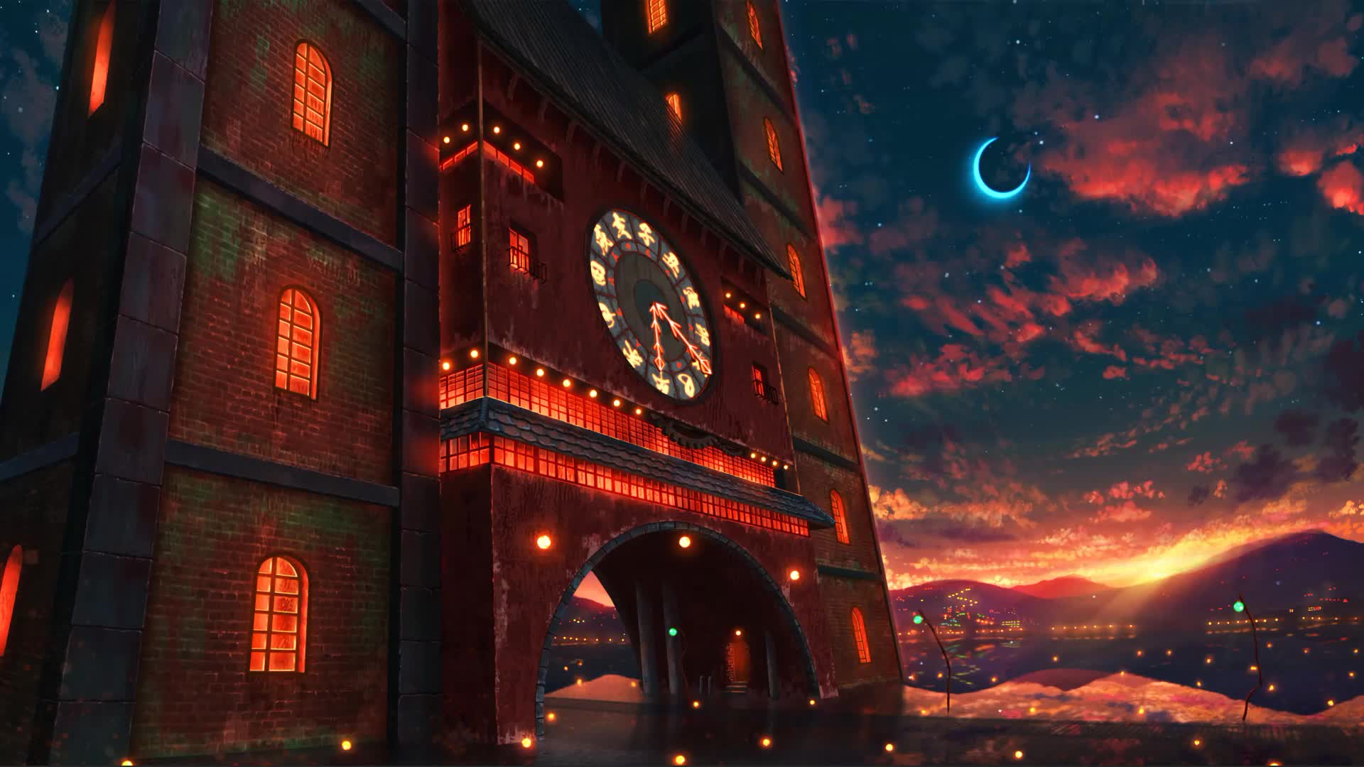 The Dayanke Street Clock Tower Live Wallpaper