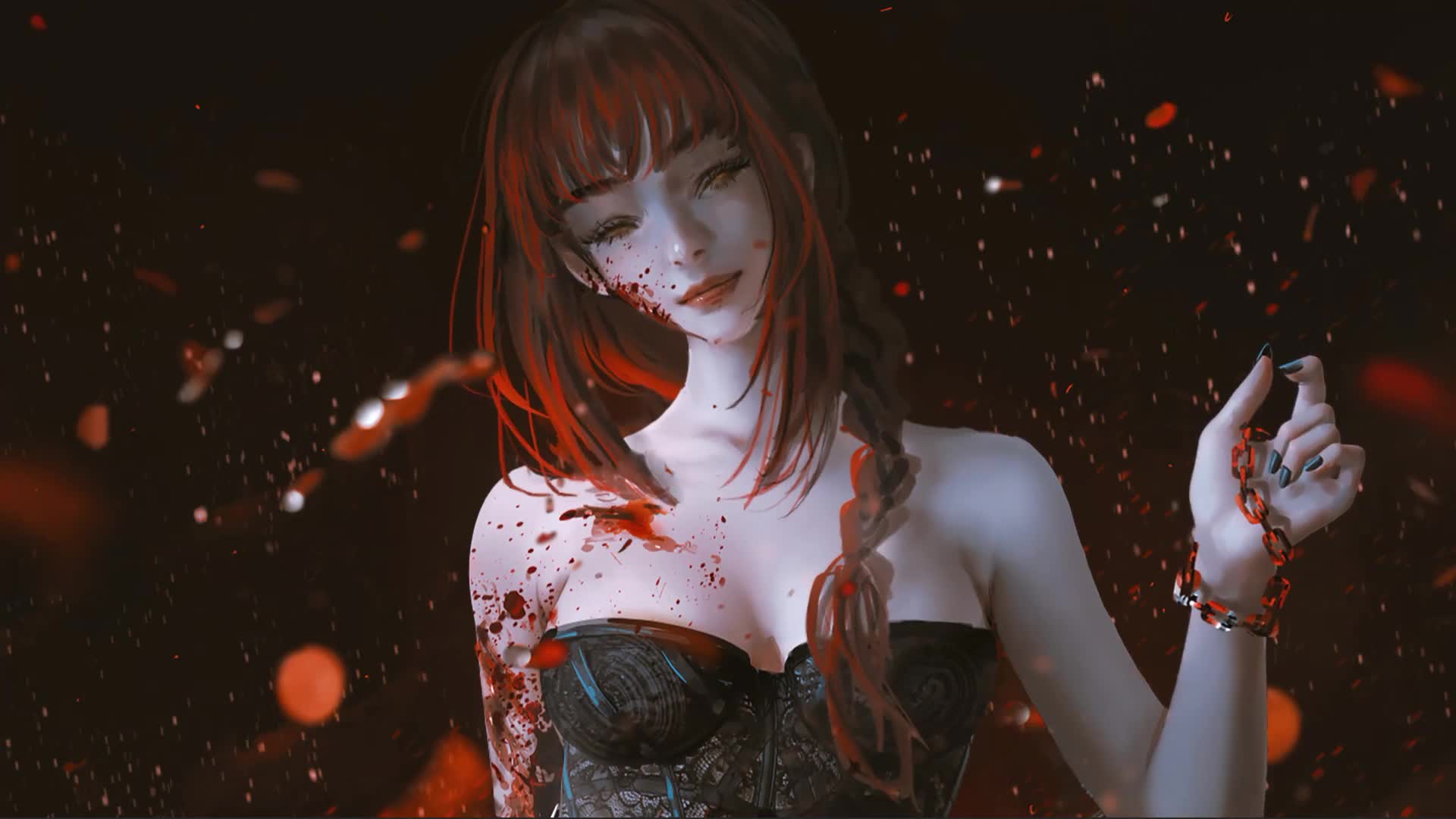 Anime Makima Chainsae Man Live Wallpaper