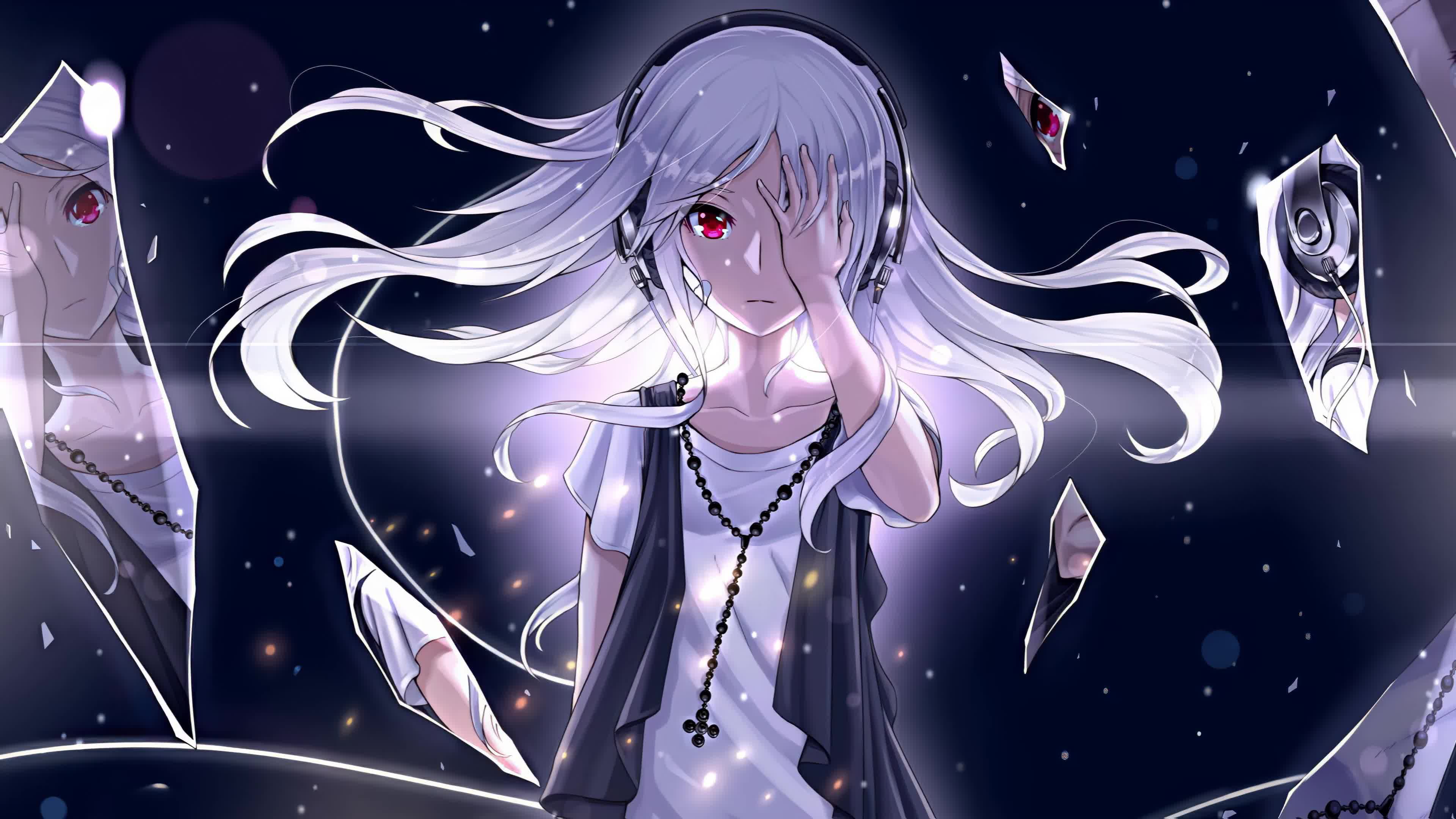 Broken Mirror Anime Girl 4k Live Wallpaper