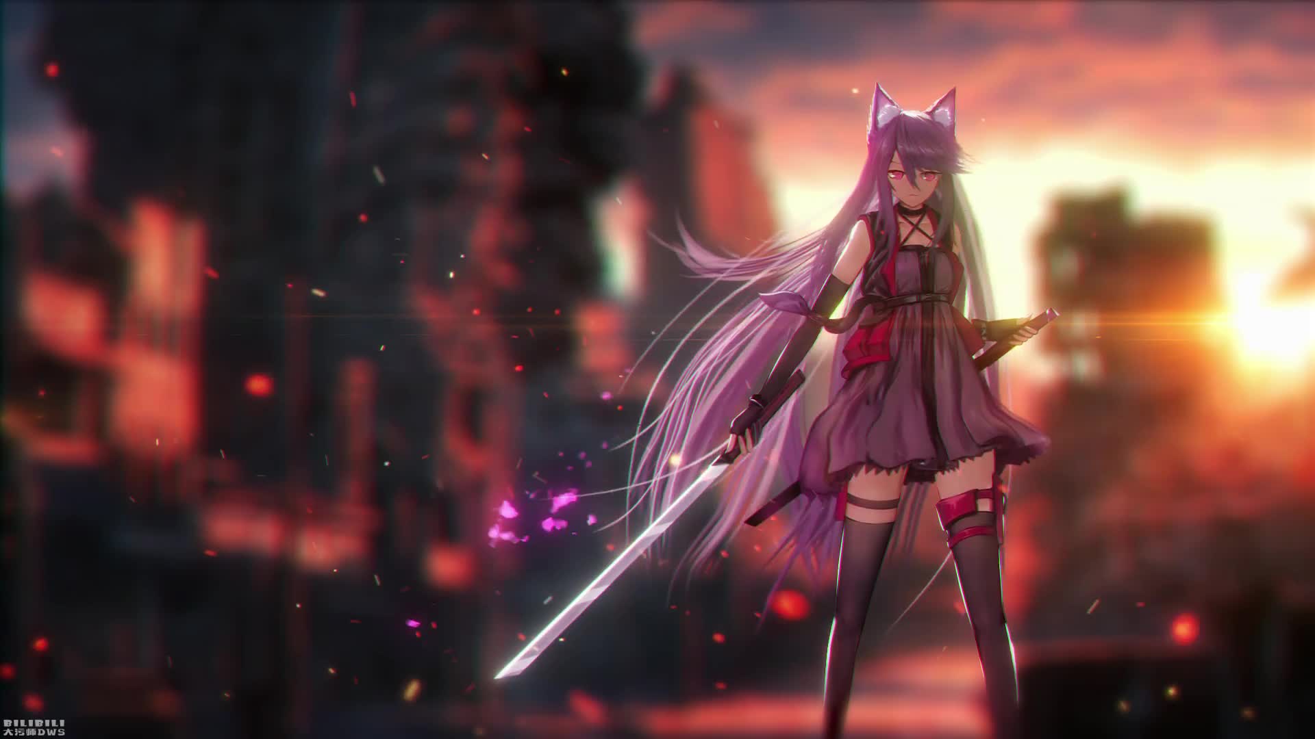 Melantha With Sword Anime Live Wallpaper