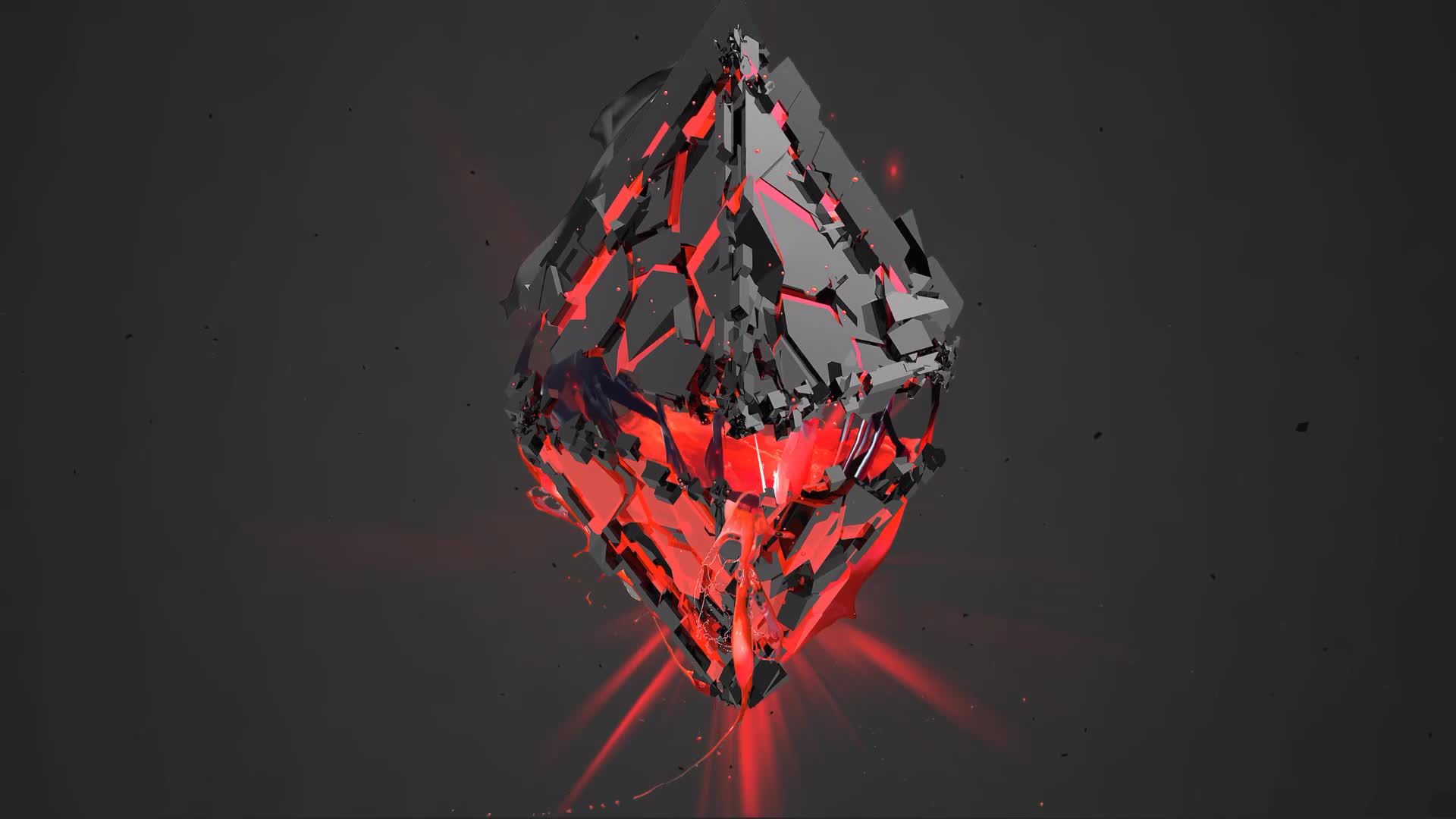 Broken Heart Red Dark Live Wallpaper