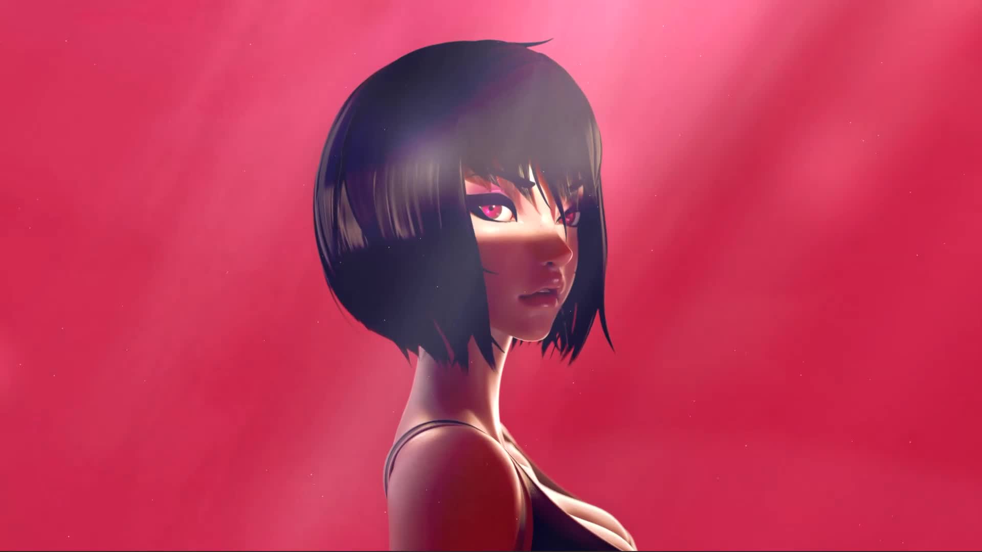 Black Hair Shortie Animated Windows Desktop