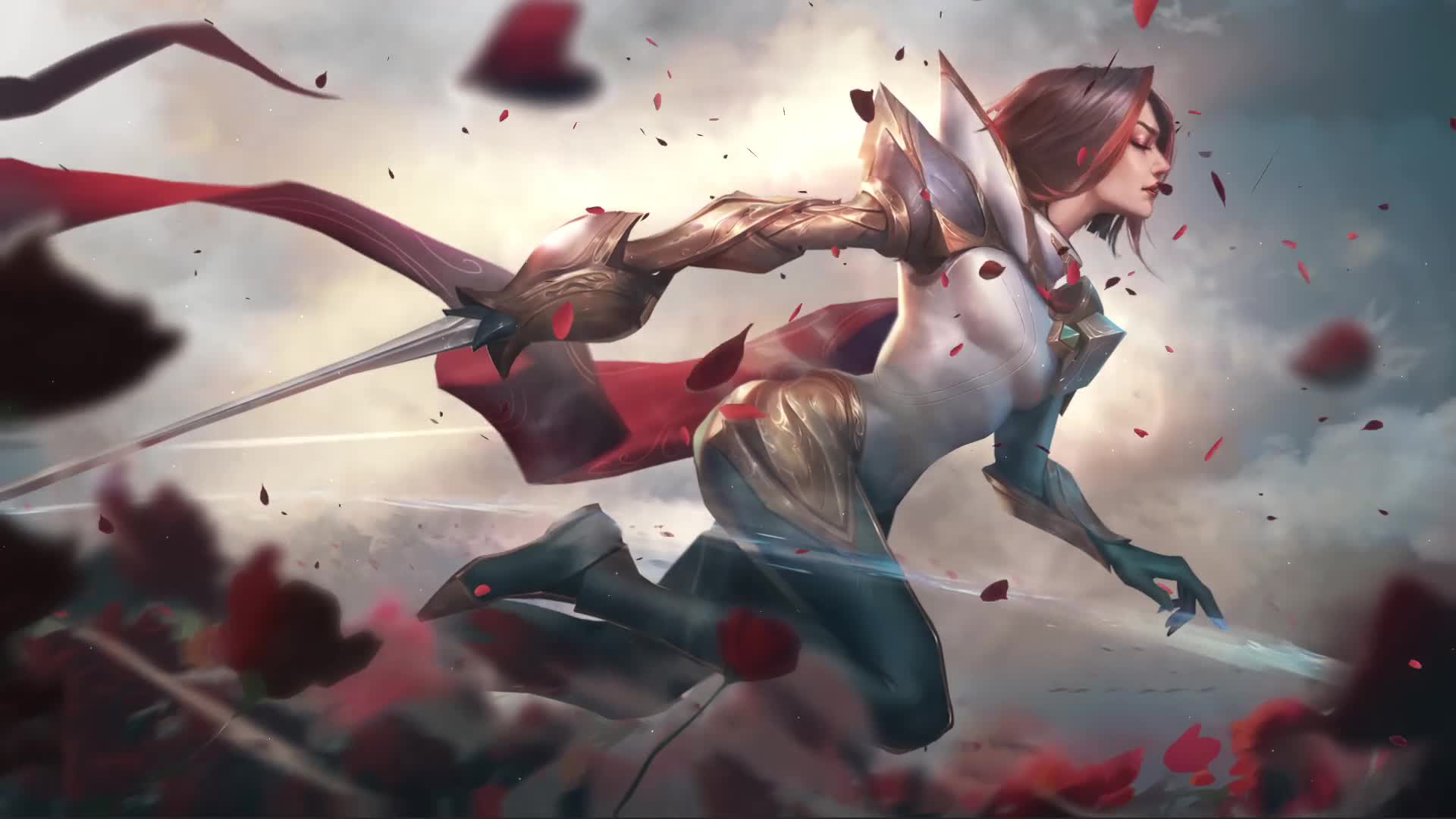 Rose Fiora League Of Legends Game Animated Windows Desktop