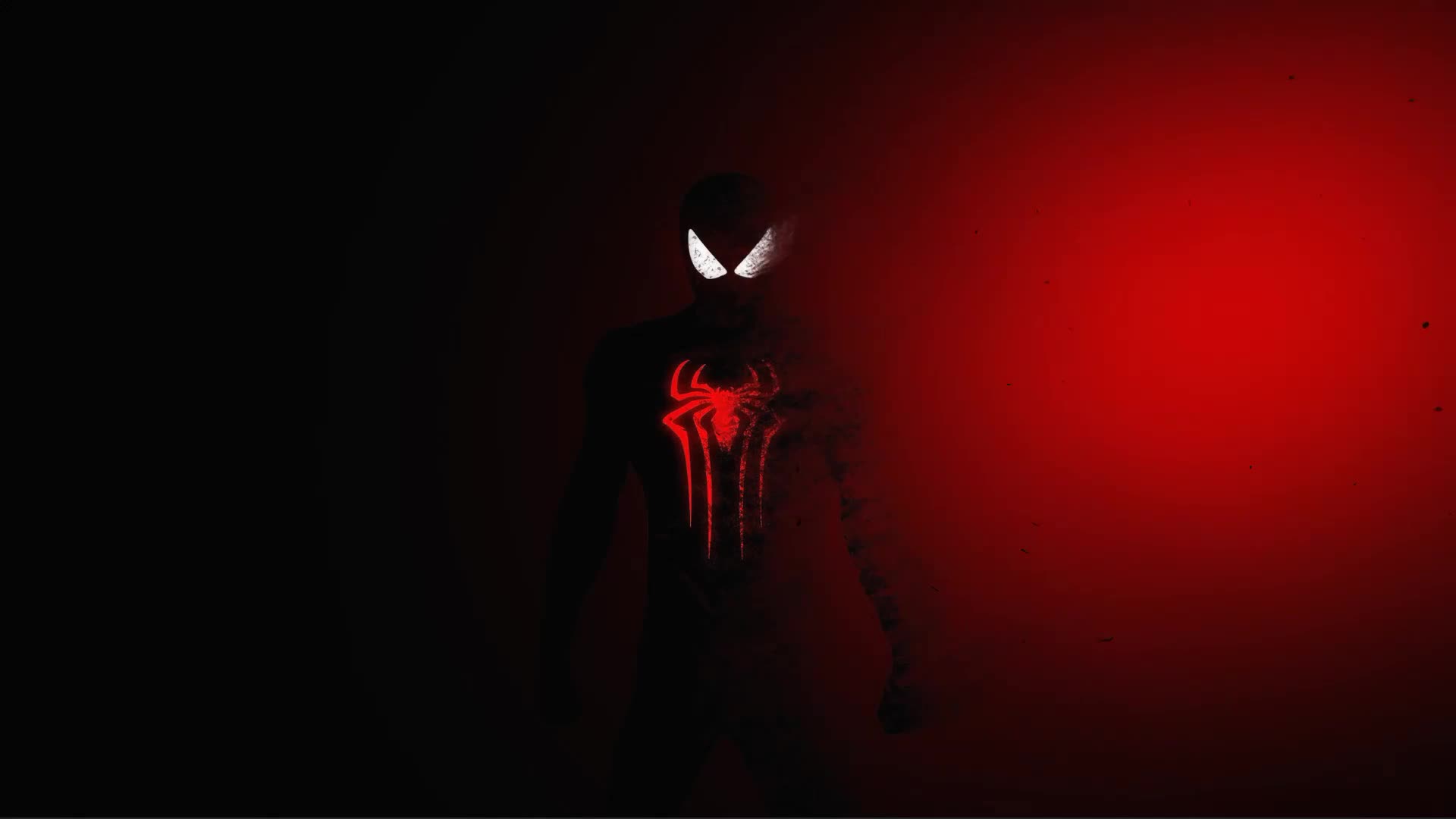 Spiderman Red Animated Windows Desktop