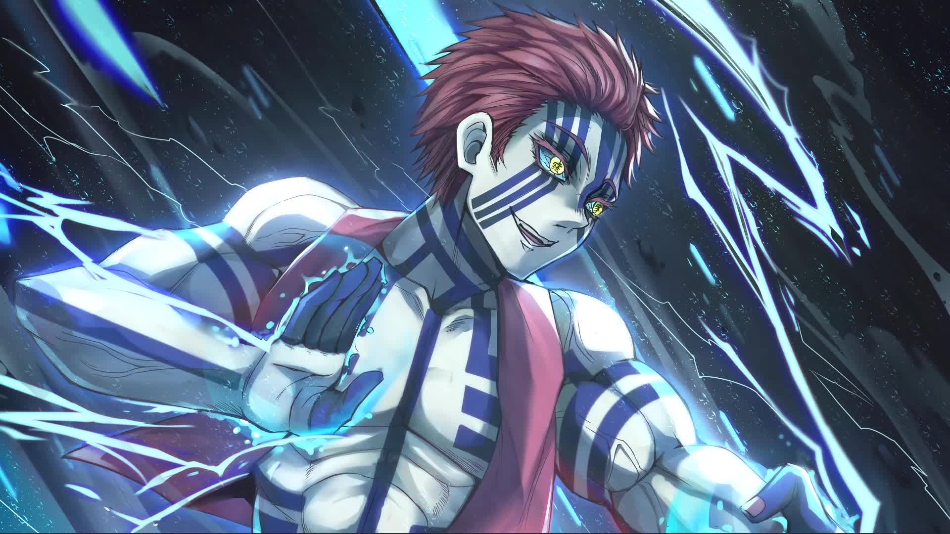 Demon Slayer Upper Moon Akaza Anime Live Desktop