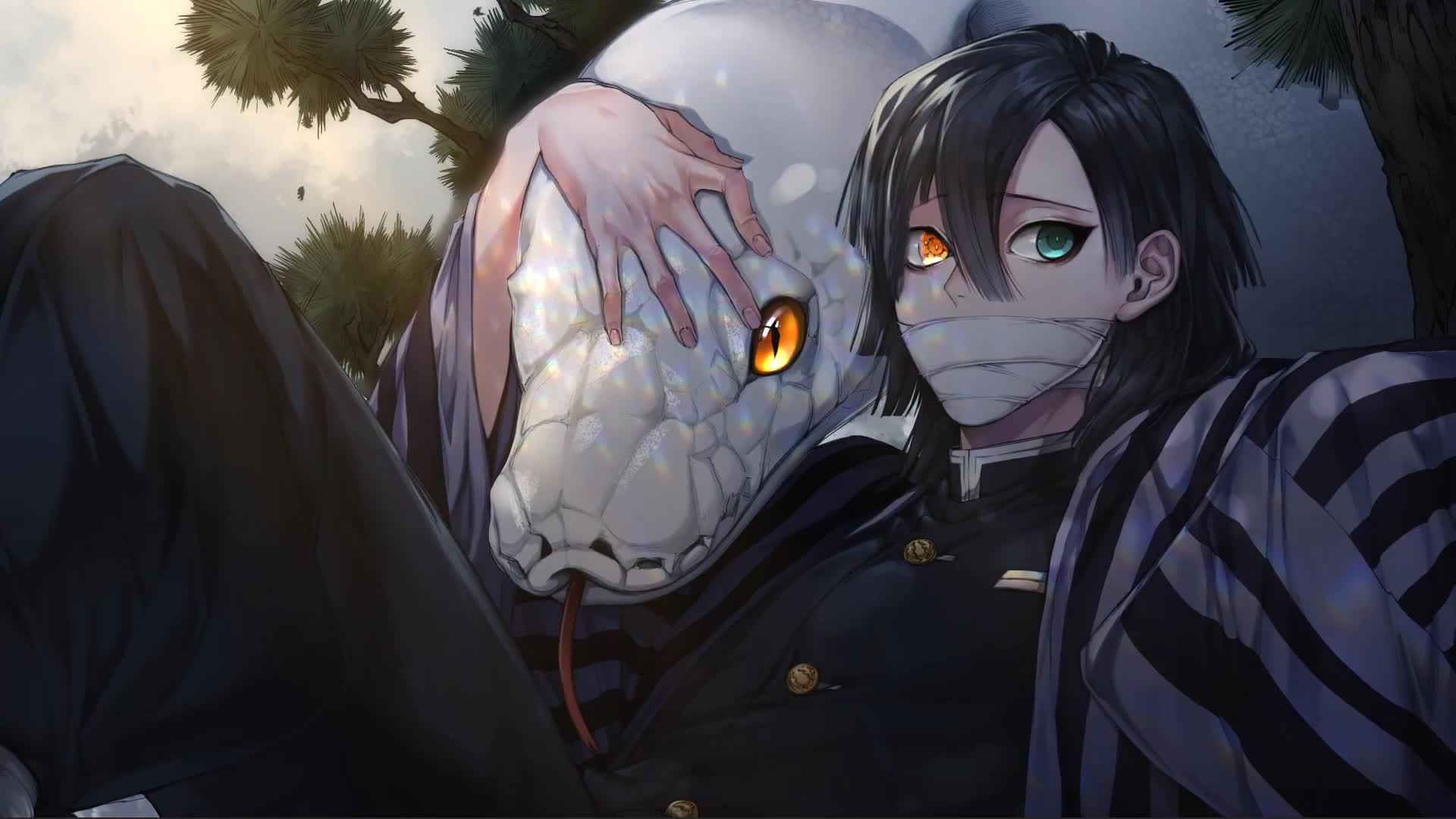 Demon Slayer Obanai Iguro Kimetsu No Yaiba Serpent Hashira Live Wallpaper