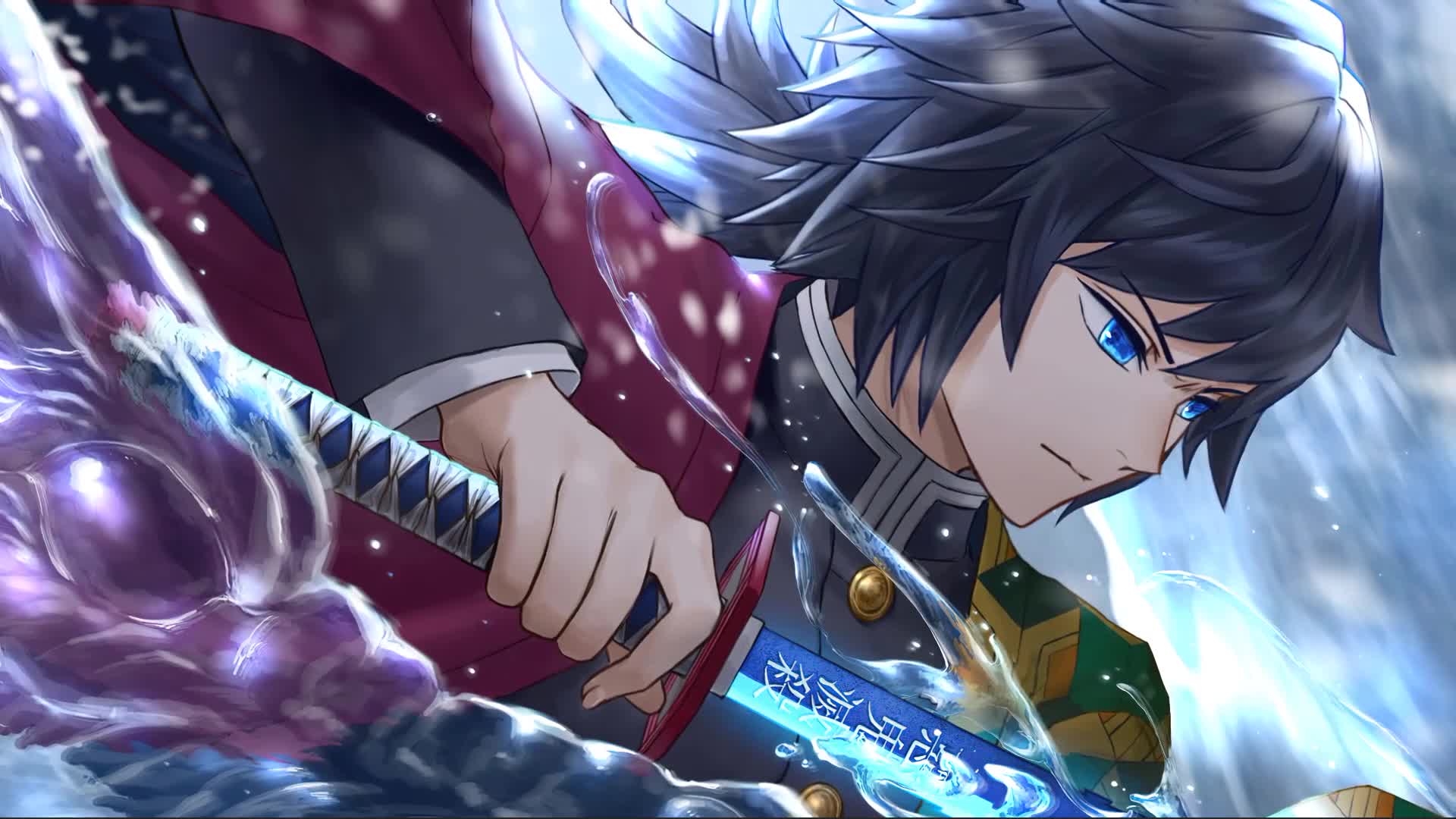 Demon Slayer Giyu Tomioka Anime Live Wallpaper