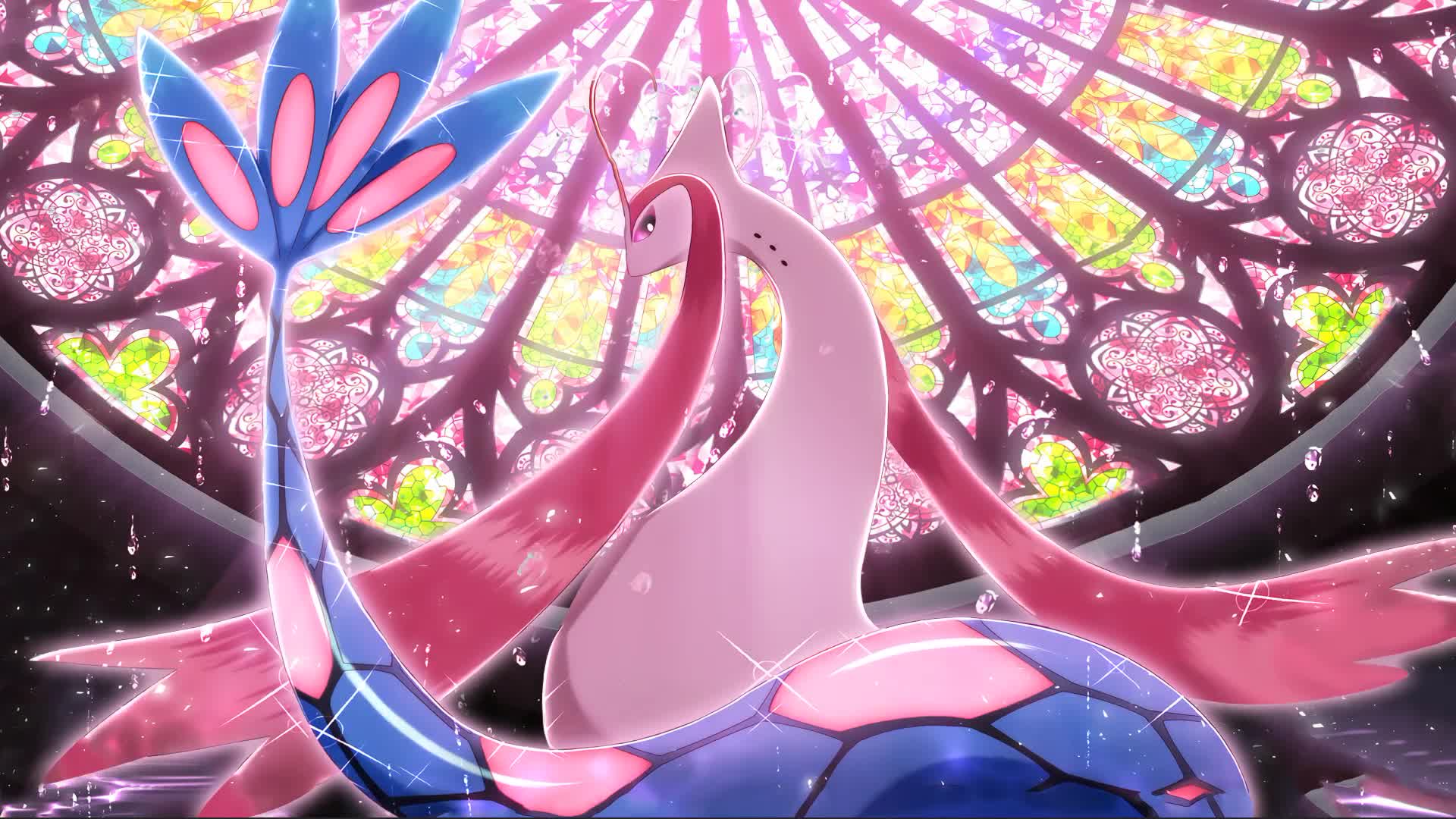 Cool Pokemon Milotic Animation Desktop Live Wallpaper