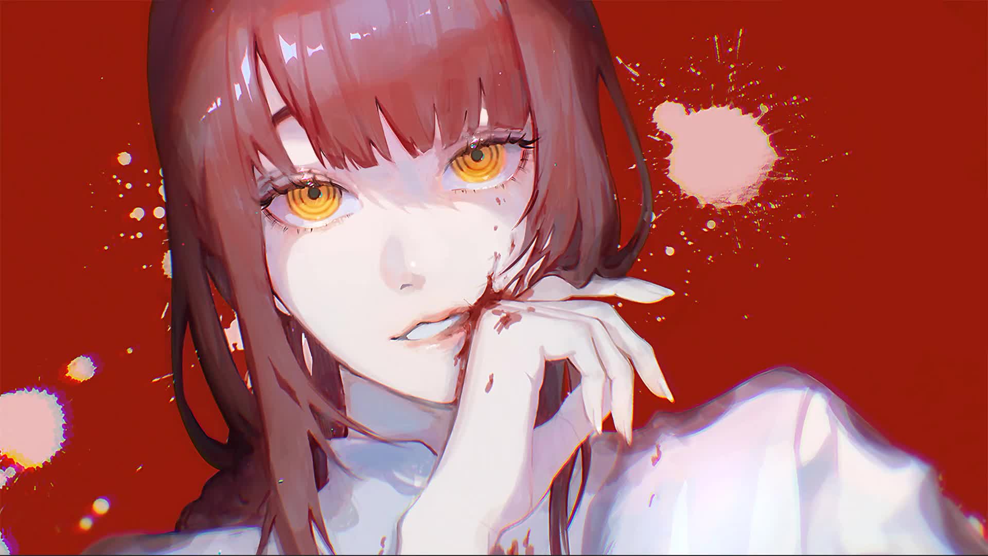 Cool Mac and Windows Makima - Chainsaw Man Anime PC Live Wallpaper