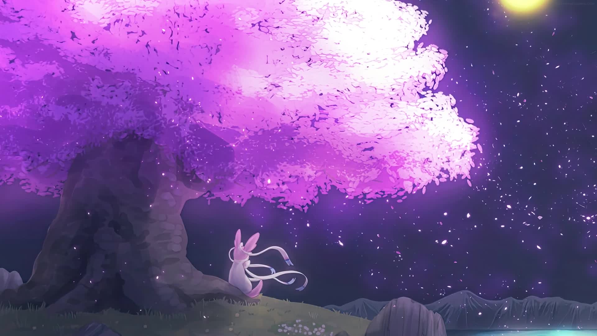 Pink Tree Live Wallpaper