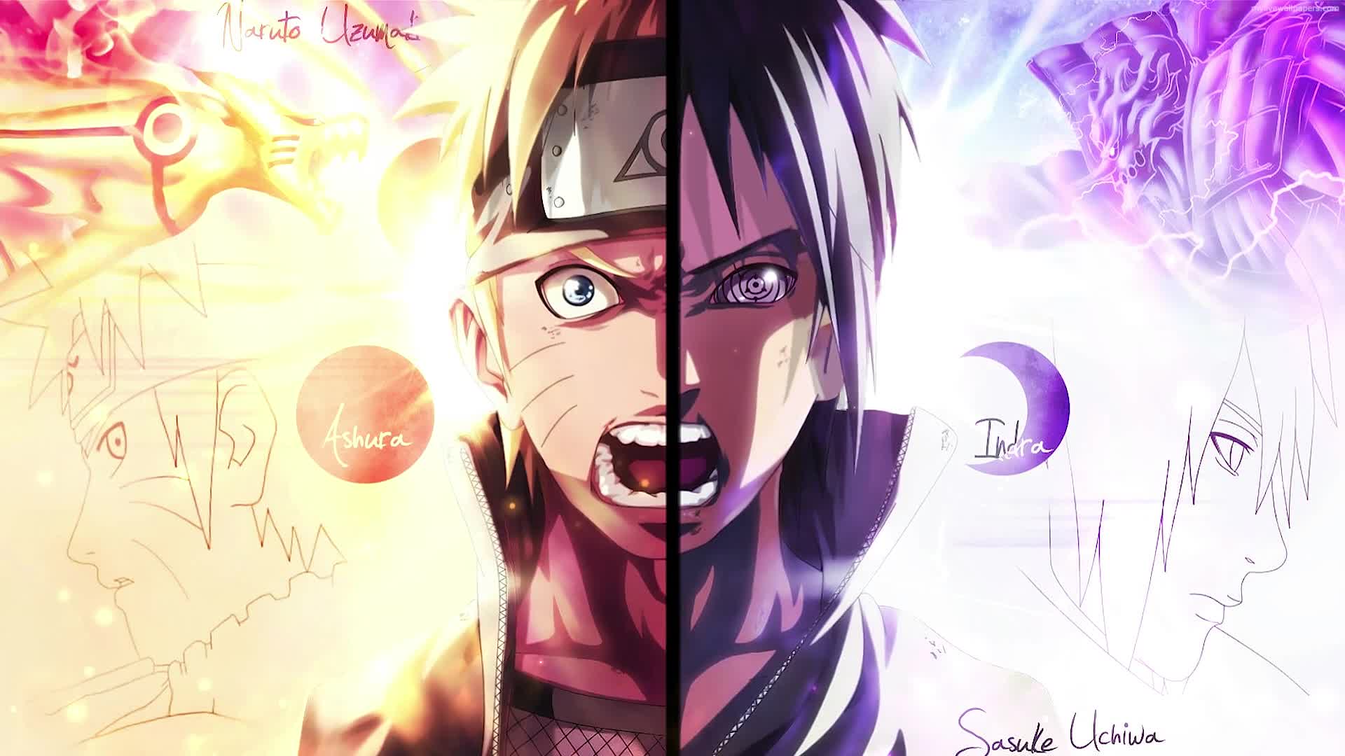 Angry Naruto and Sasuke Anime Live Wallpaper