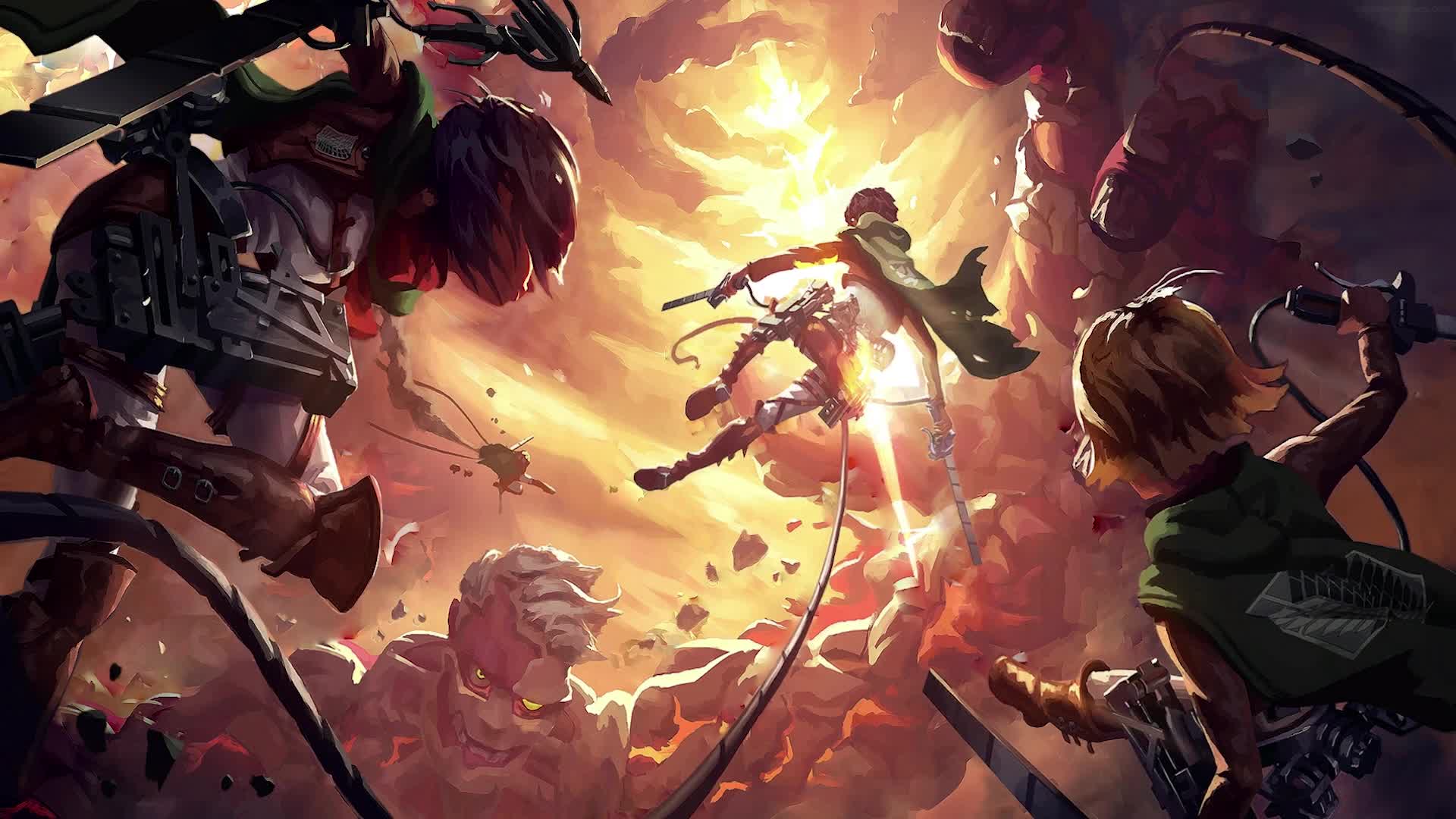 PC Animated Battle AOT Live Wallpaper