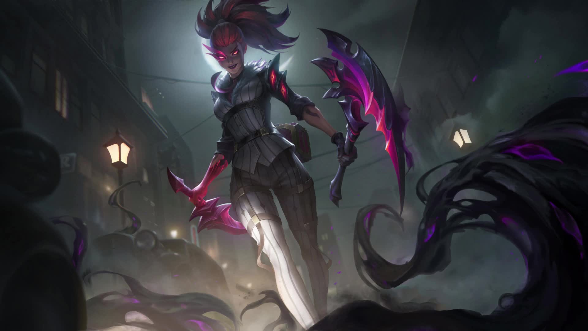 PC Animated Crime City Nightmare Akali Live Wallpaper