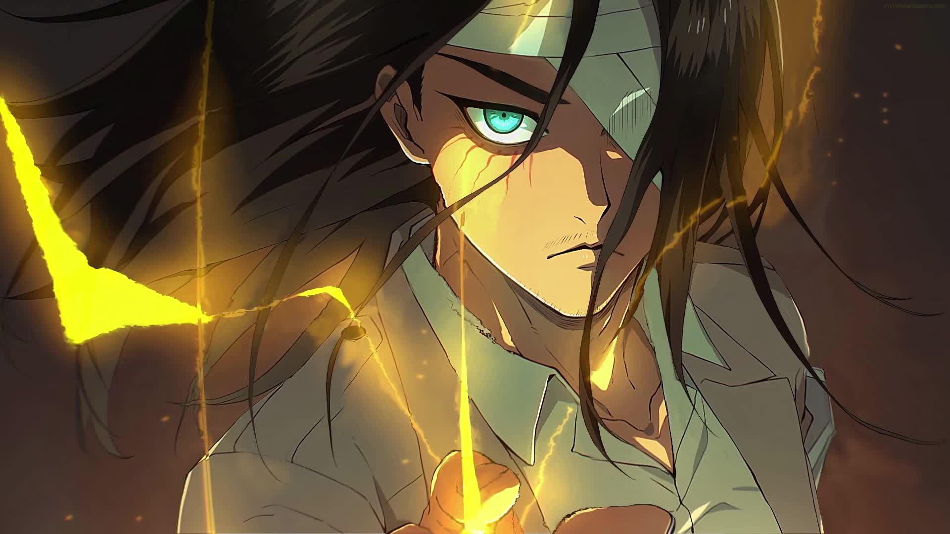 PC Animated Eren Yeager Attack on Titan Anime Live Wallpaper