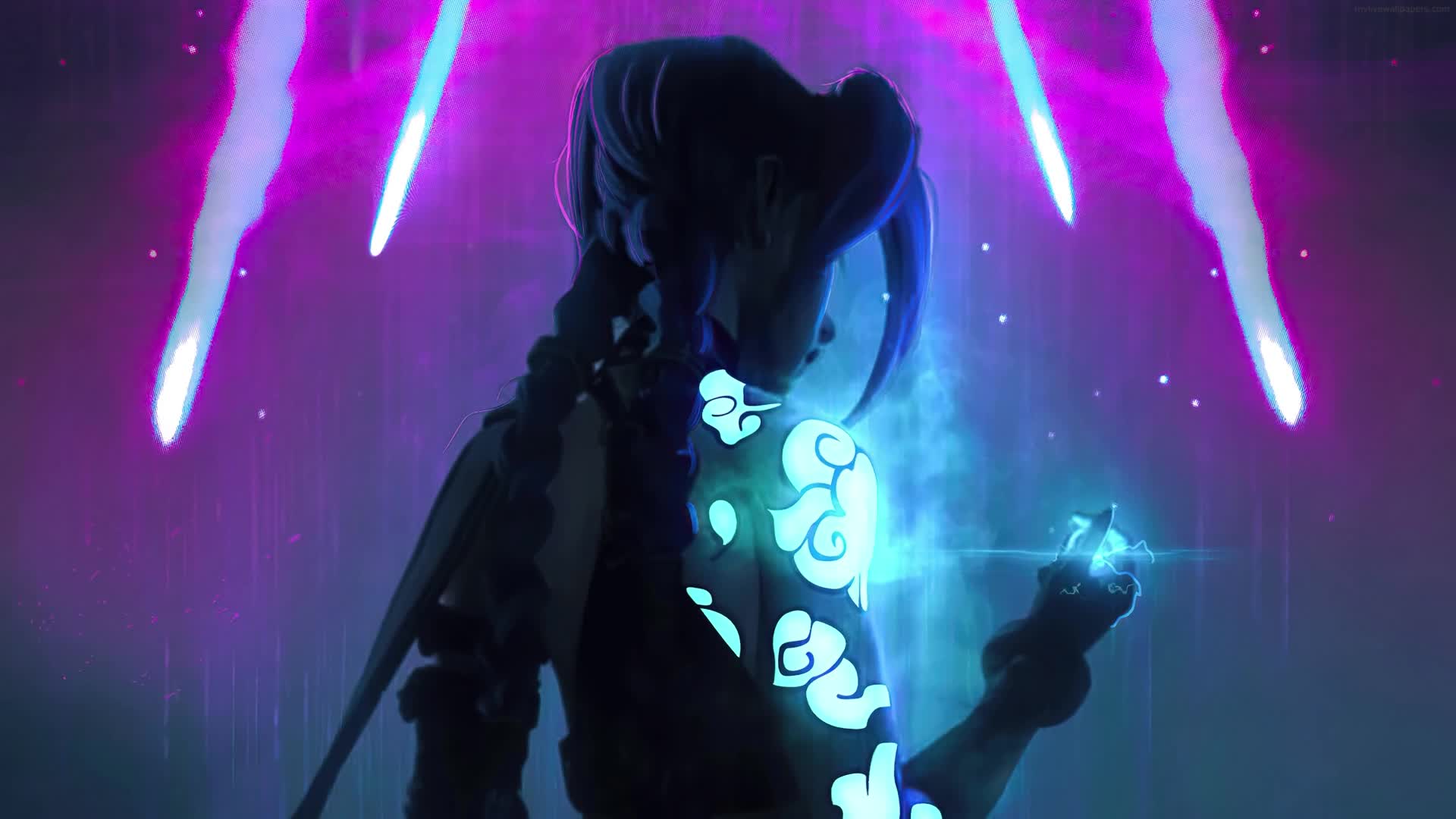 PC Animated Hextech Gem Jinx Live Wallpaper