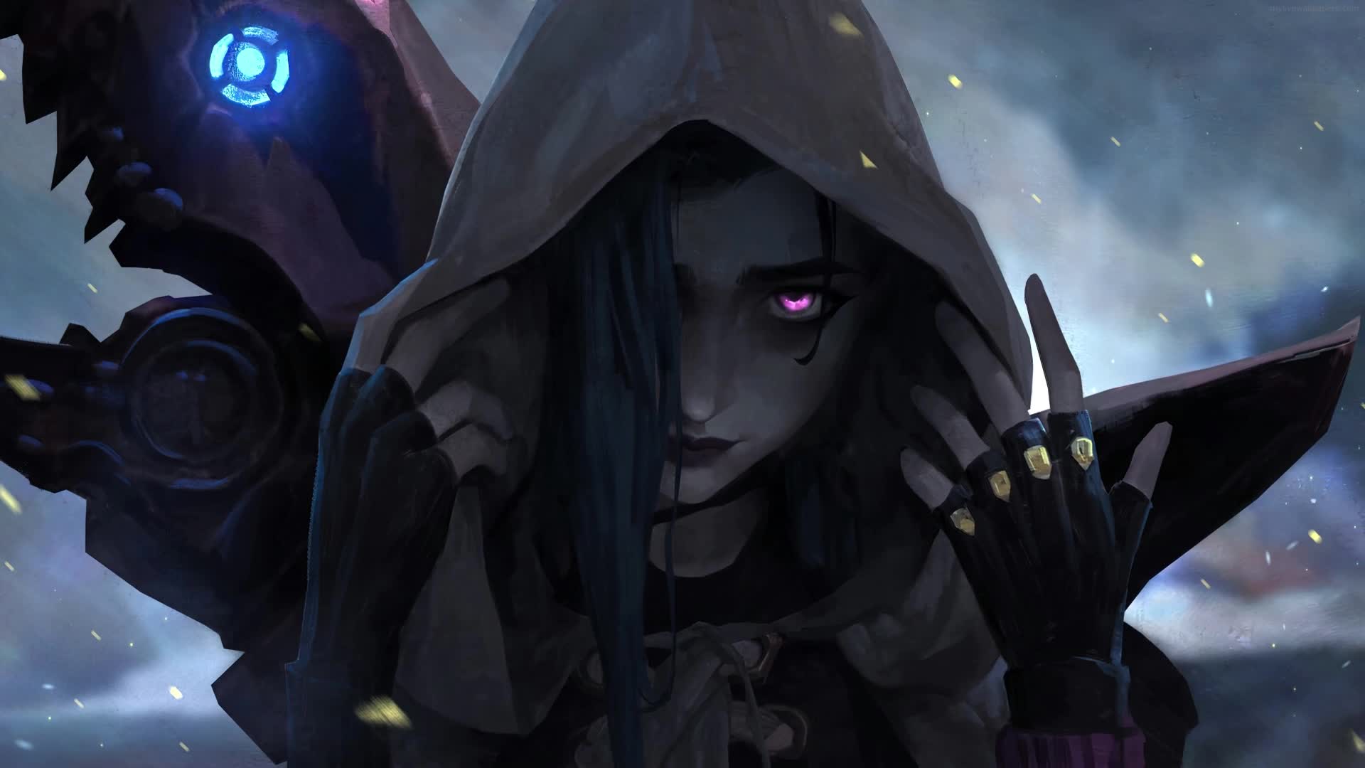 PC Animated Jinx Hood Arcane Live Wallpaper
