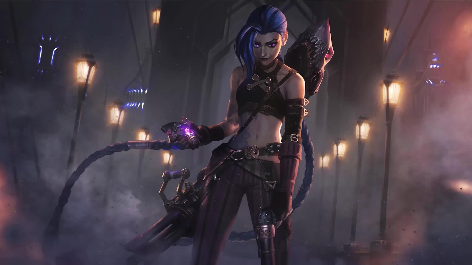 PC Animated Jinx with Chomper Bomb Live Wallpaper
