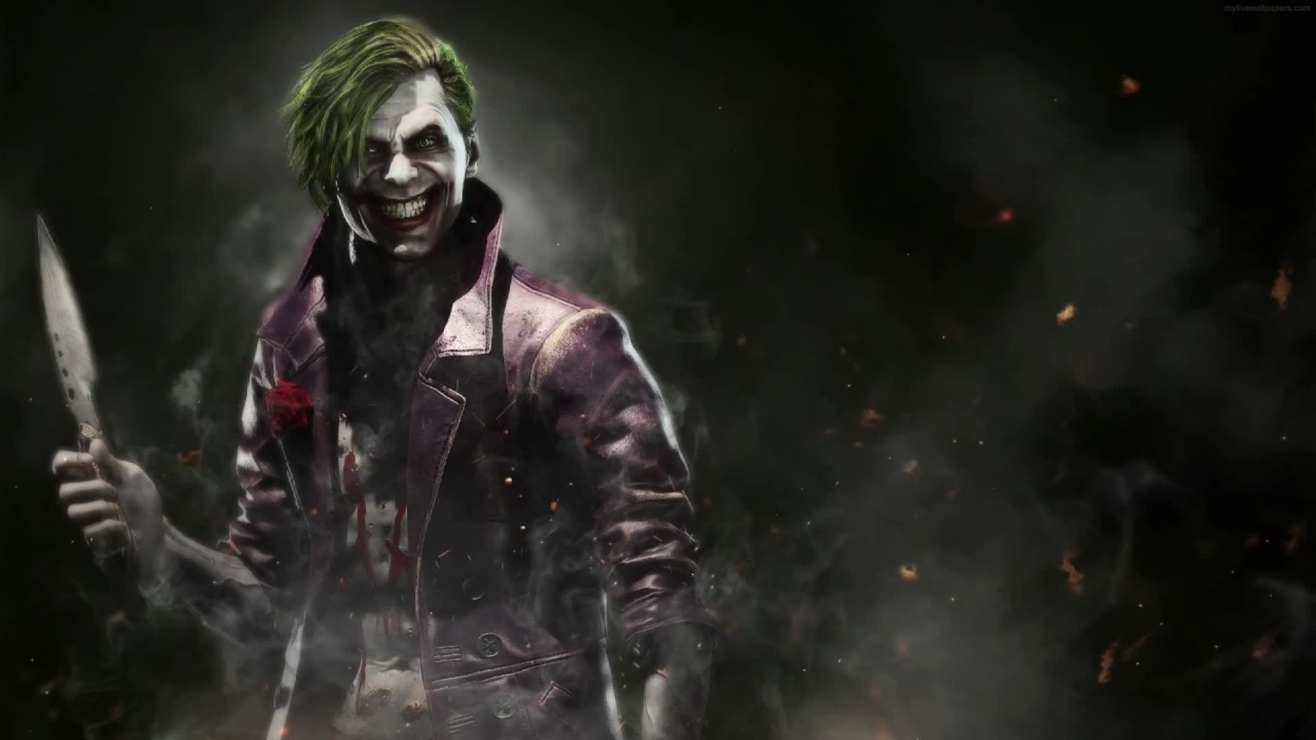 PC Animated Joker Knife Injustice 2 Live Wallpaper