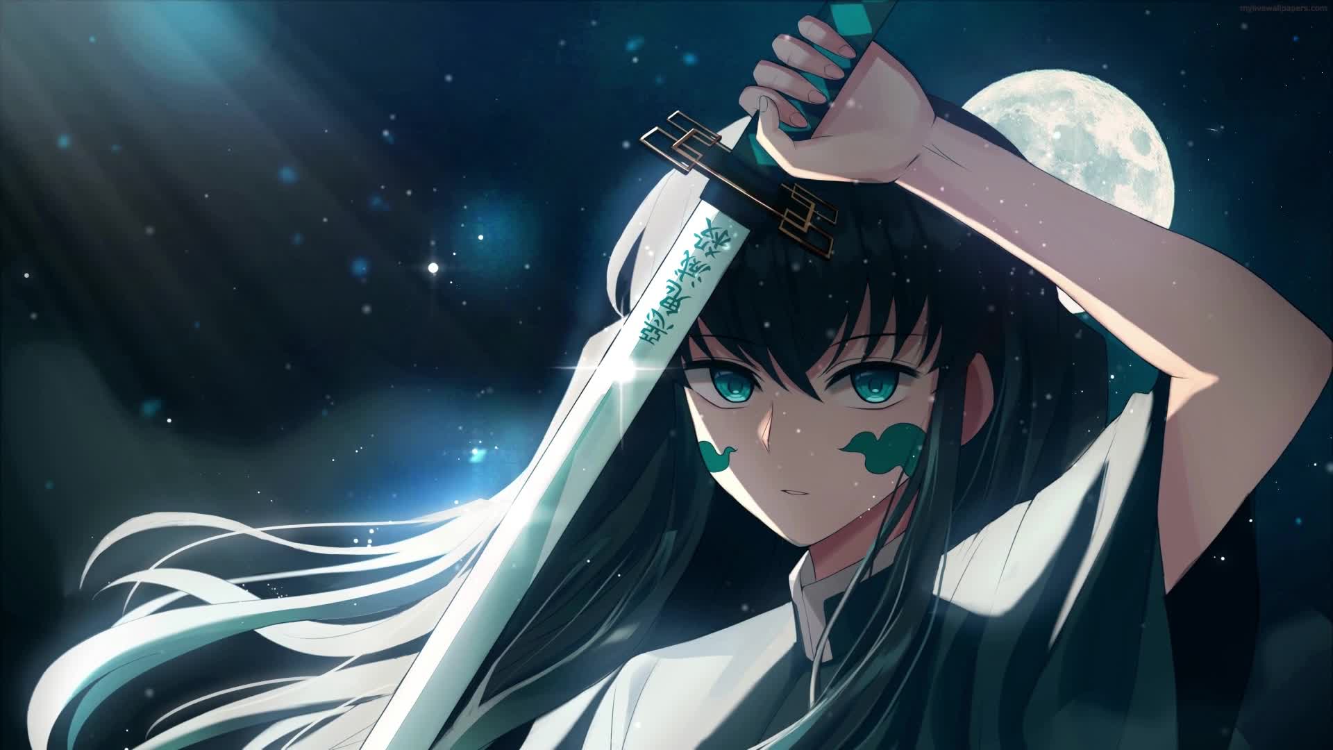 PC Animated Muichiro Tokito Live Wallpaper