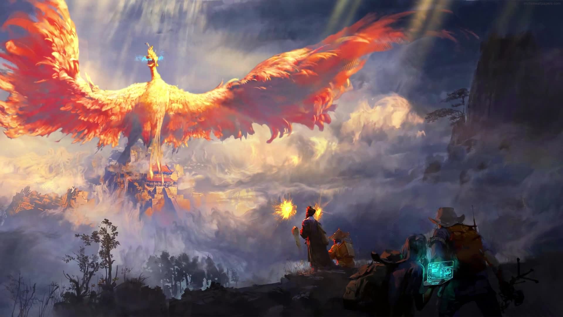 PC Animated Phoenix Live Wallpaper